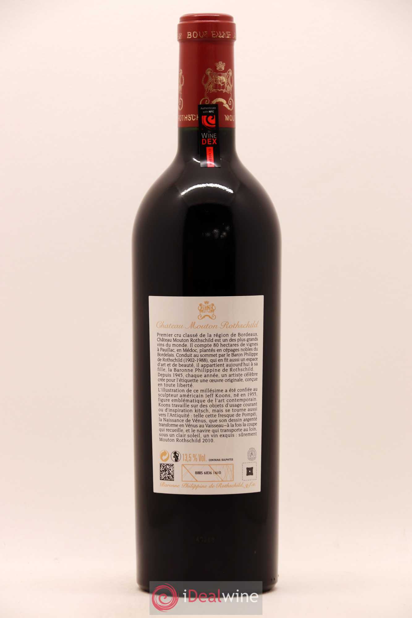 Château Mouton Rothschild 1er Grand Cru Classé 2010 - Lot de 1 bouteille - 1