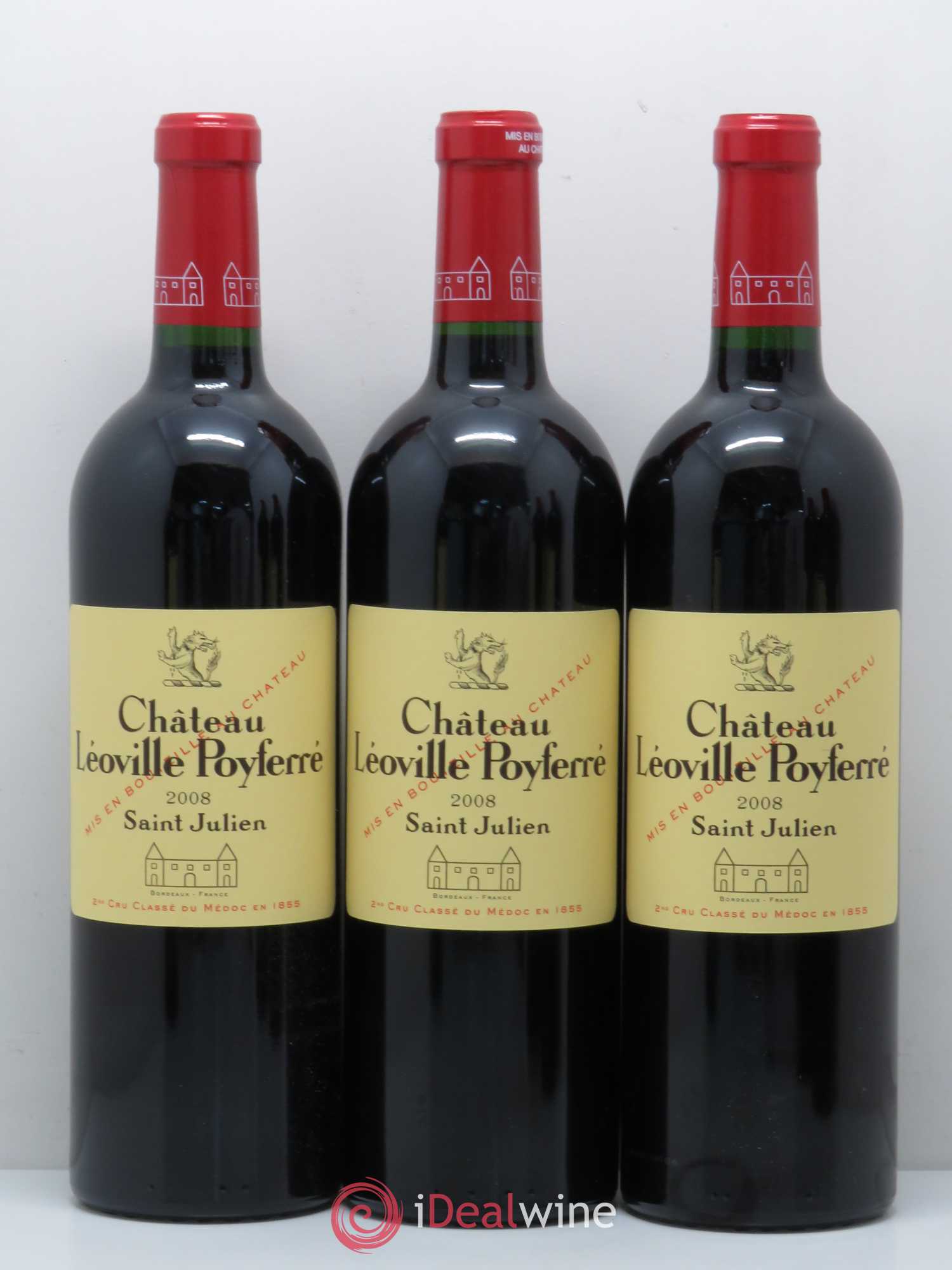 Château Léoville Poyferré 2ème Grand Cru Classé 2008 - Lot de 12 bouteilles - 2