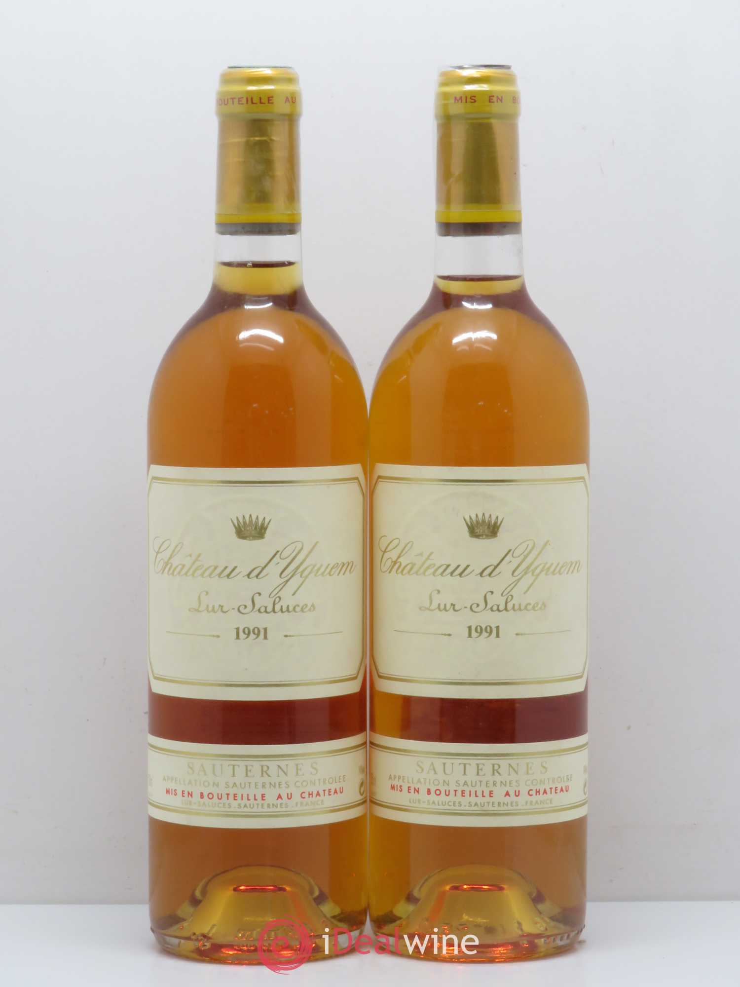 Château d' Yquem 1er Cru Classé Supérieur 1991 - Lotto di 2 bottiglie - 0