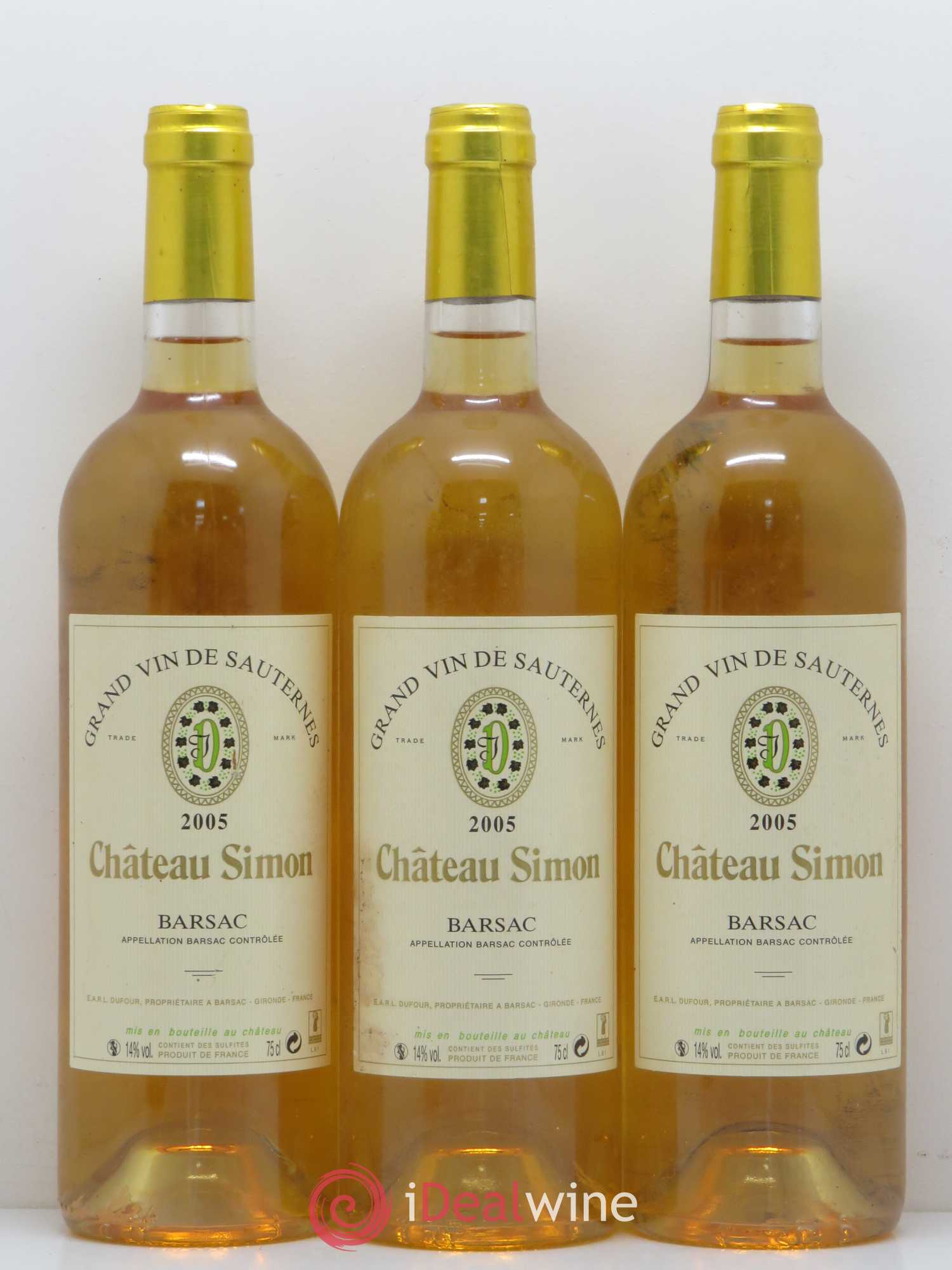 Château Simon 2005 - Lotto di 5 bottiglie - 1