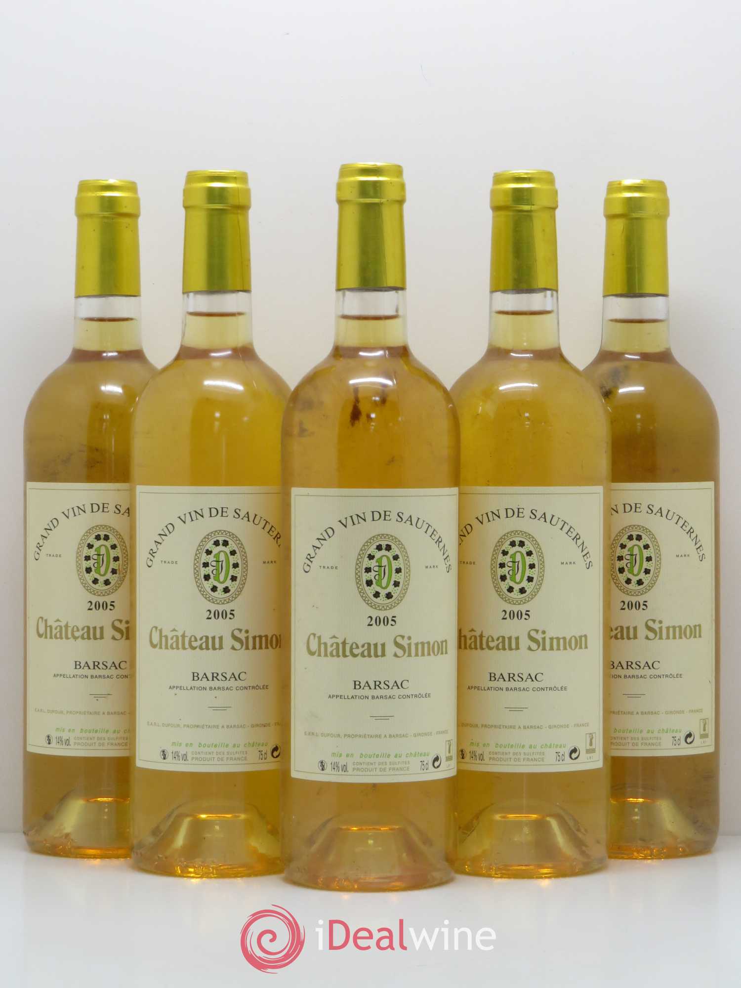 Château Simon 2005 - Lotto di 5 bottiglie - 0