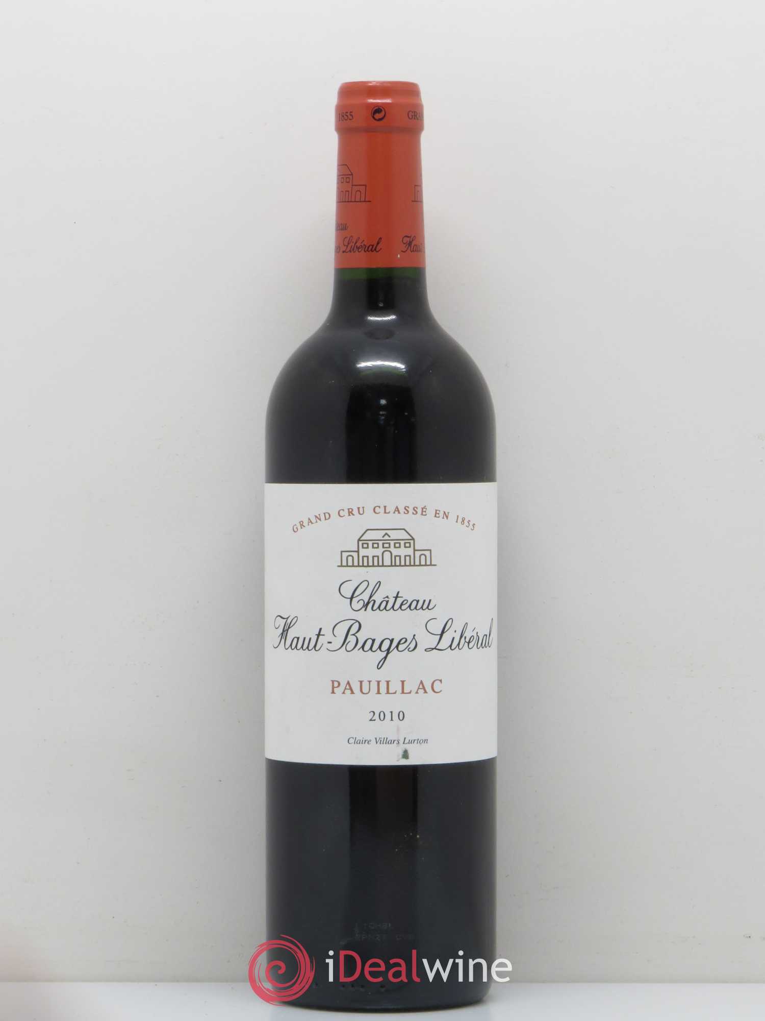 Château Haut Bages Libéral 5ème Grand Cru Classé 2010 - Lot de 1 bouteille - 0