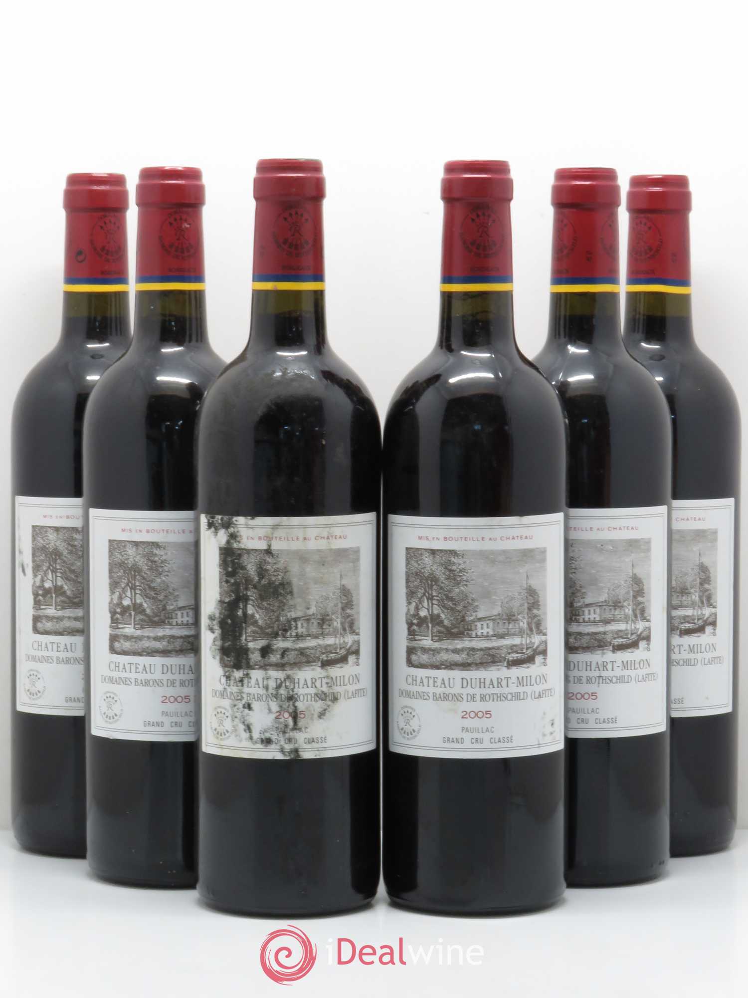 Château Duhart-Milon 4ème Grand Cru Classé 2005 - Lot de 6 bouteilles - 0