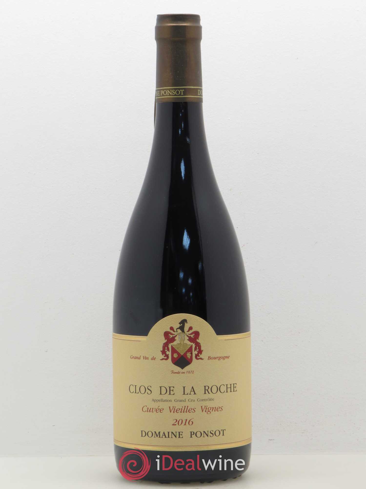 Clos de la Roche Grand Cru Vieilles Vignes Ponsot (Domaine) 2016 - Lot de 1 bouteille - 0