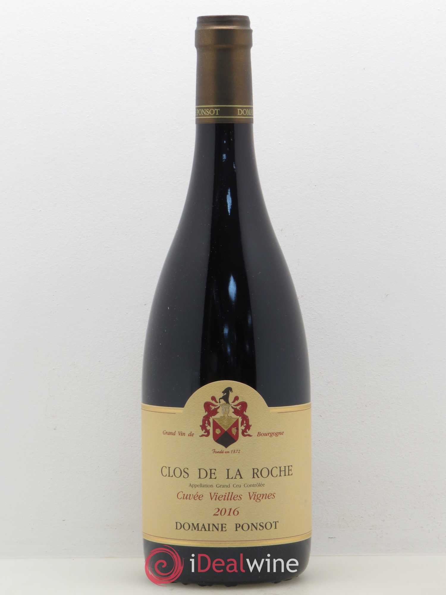Clos de la Roche Grand Cru Vieilles Vignes Ponsot (Domaine) 2016 - Lot de 1 bouteille - 0