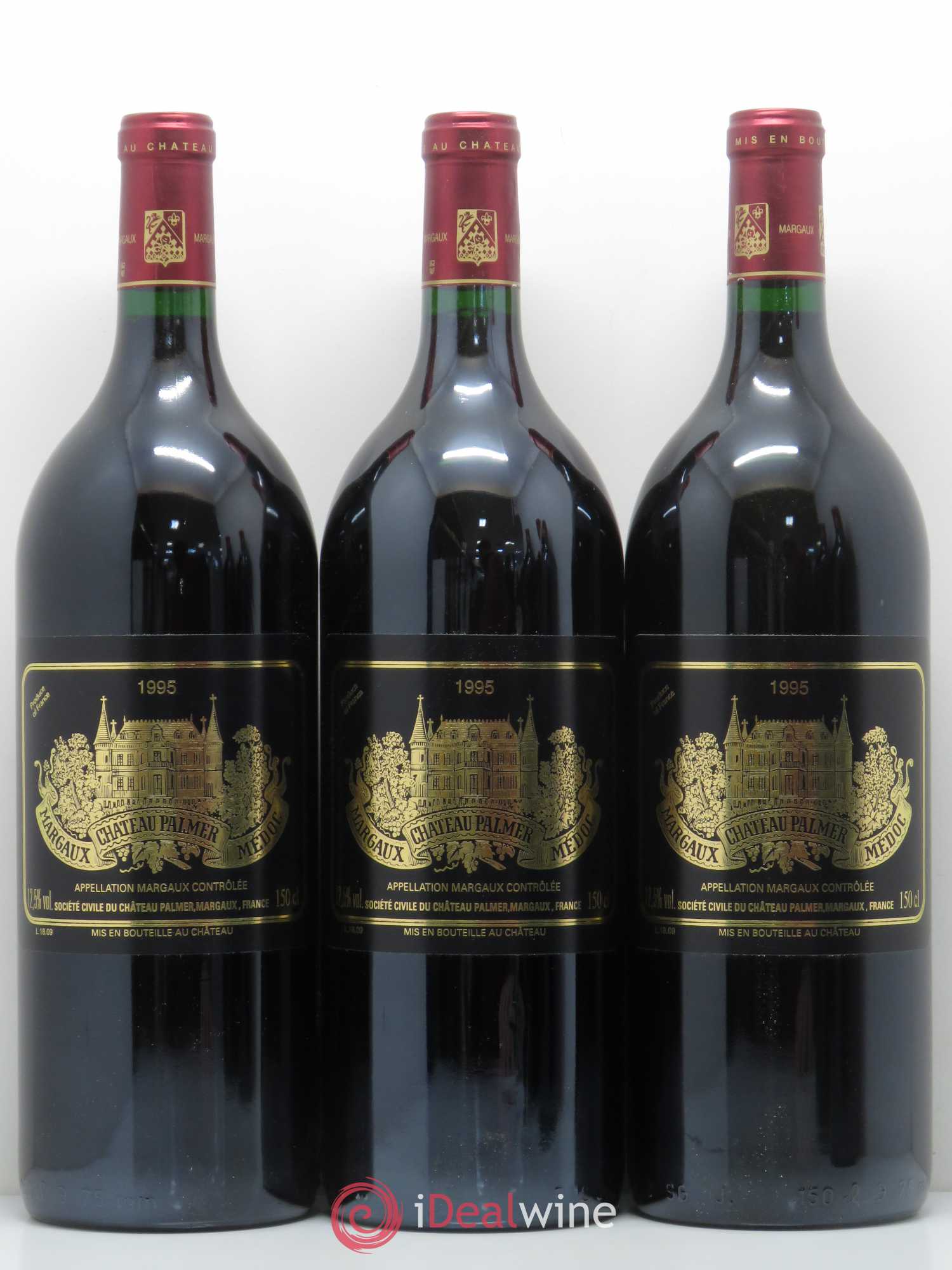 Château Palmer 3ème Grand Cru Classé 1995 - Lot de 6 magnums - 1