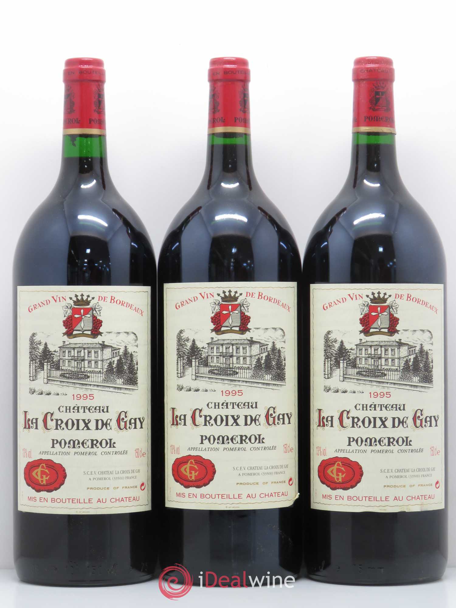 Château la Croix de Gay 1995 - Lot de 6 magnums - 1
