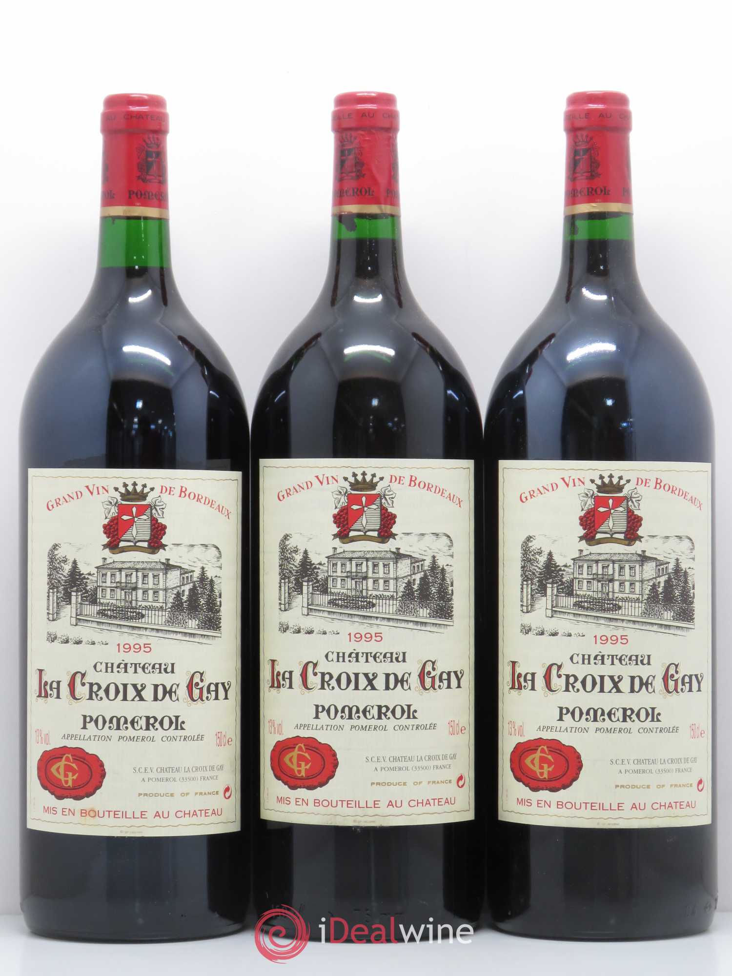 Château la Croix de Gay 1995 - Lot de 6 magnums - 2