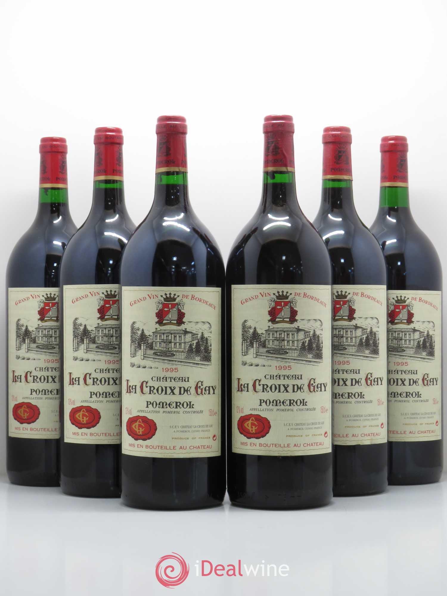 Château la Croix de Gay 1995 - Lot de 6 magnums - 0