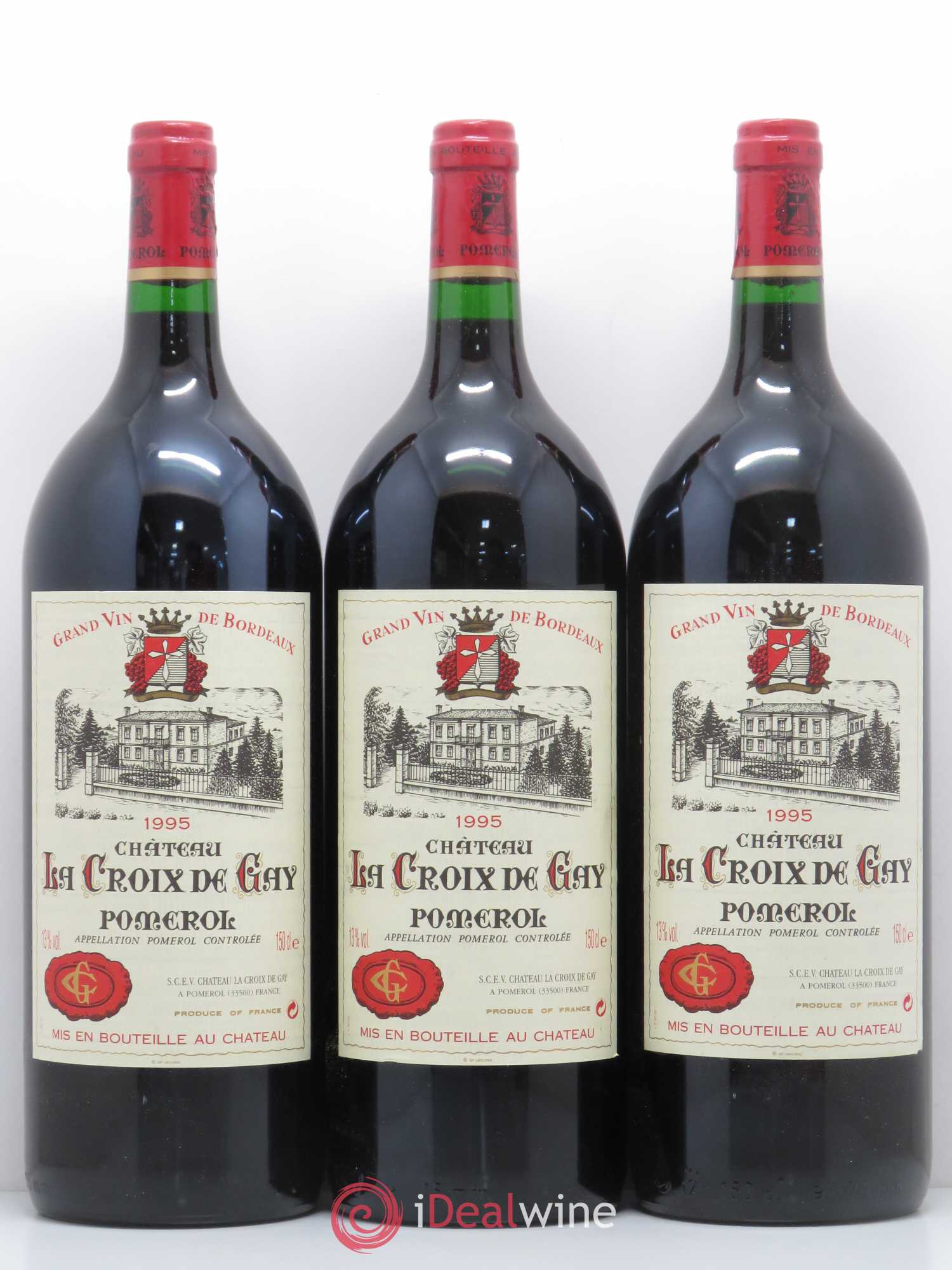Château la Croix de Gay 1995 - Lot de 6 magnums - 1