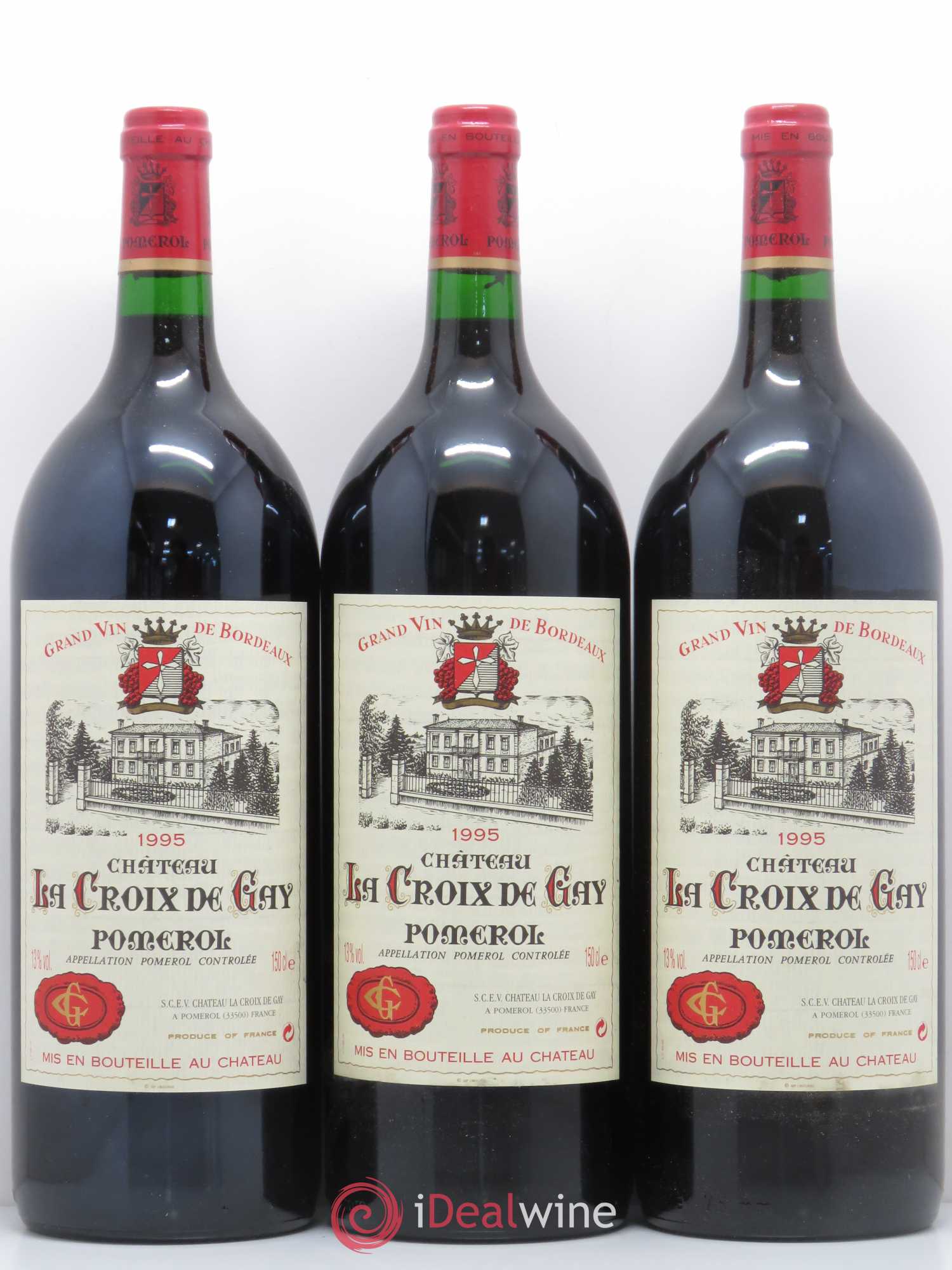 Château la Croix de Gay 1995 - Lot de 6 magnums - 1
