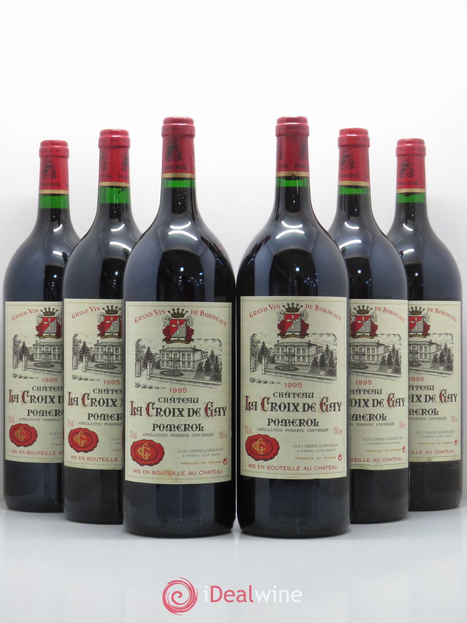 Château la Croix de Gay 1995 - Lot de 6 magnums - 0