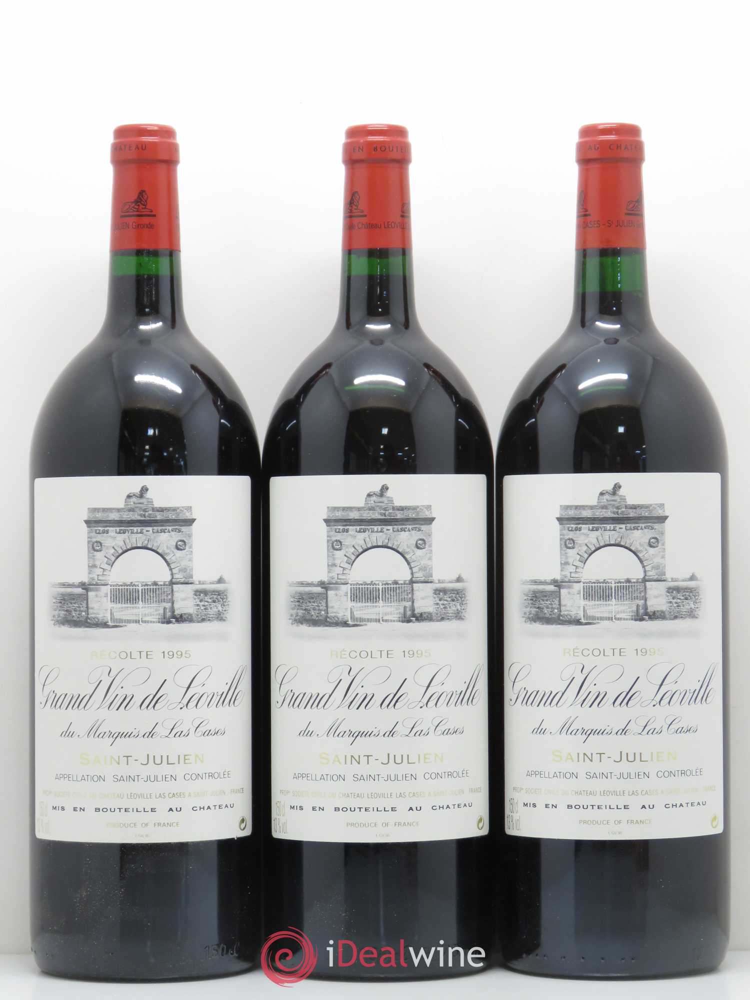 Château Léoville Las Cases 2ème Grand Cru Classé 1995 - Lot de 6 magnums - 1