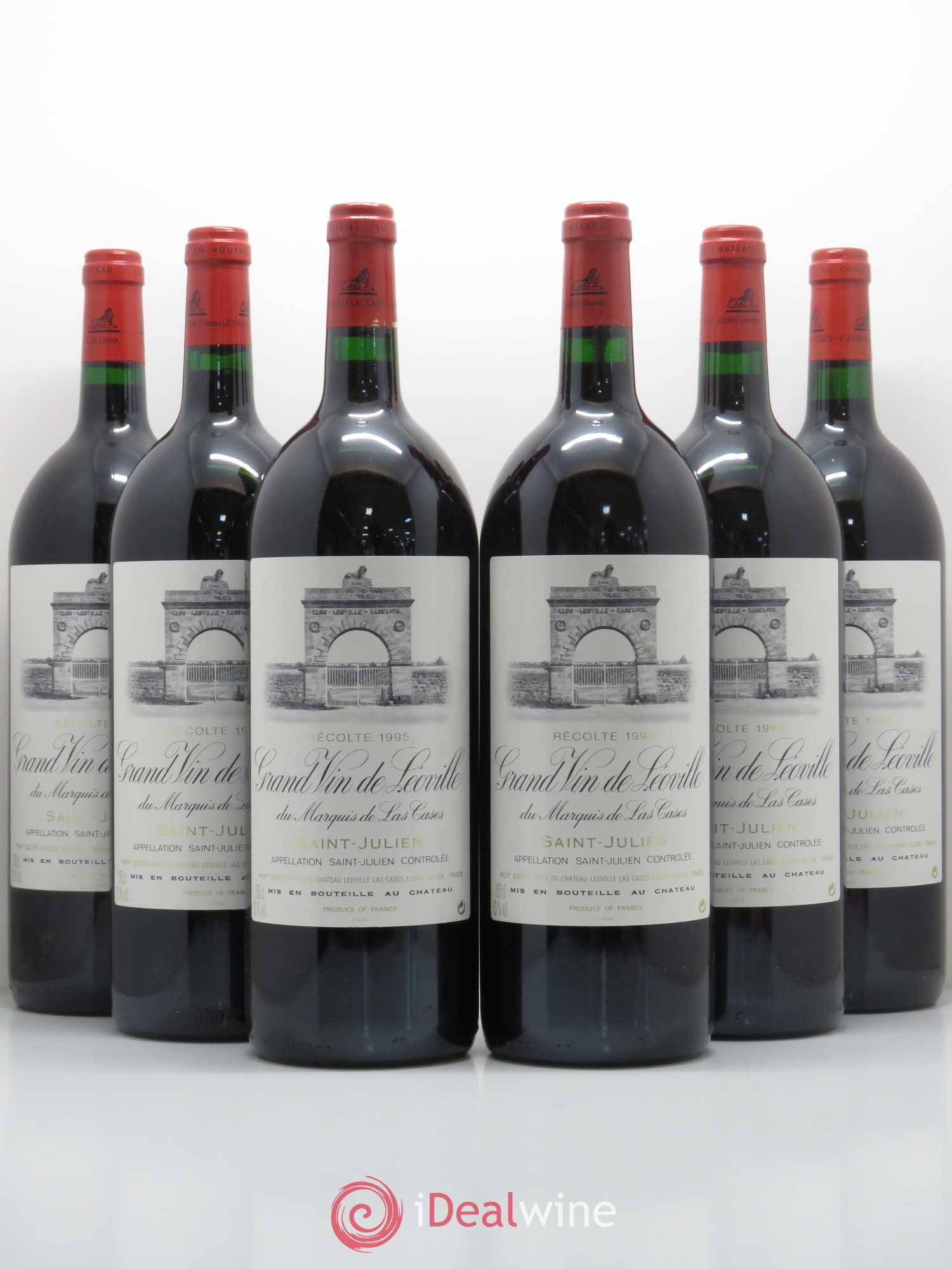 Château Léoville Las Cases 2ème Grand Cru Classé 1995 - Lot de 6 magnums - 0
