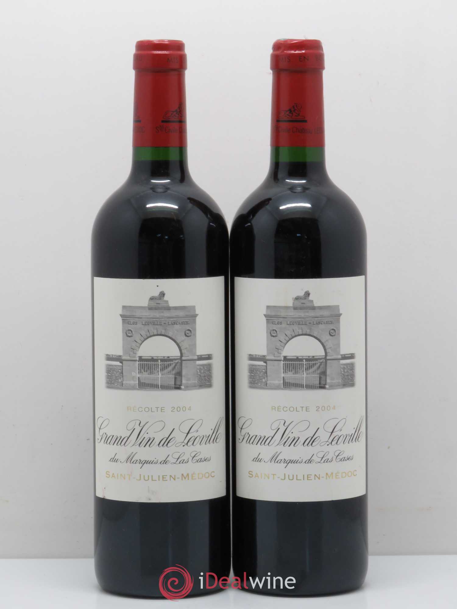 Château Léoville Las Cases 2ème Grand Cru Classé 2004 - Lot de 2 bouteilles - 0