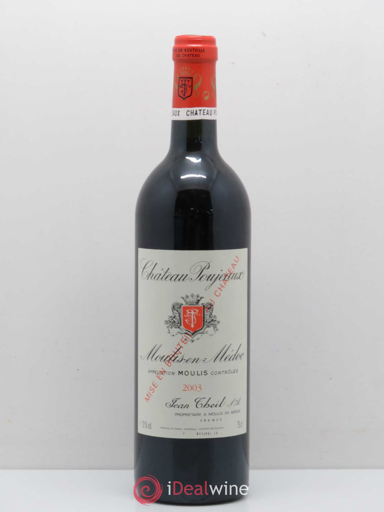 Château Poujeaux 2003 - Lot de 1 bouteille - 0