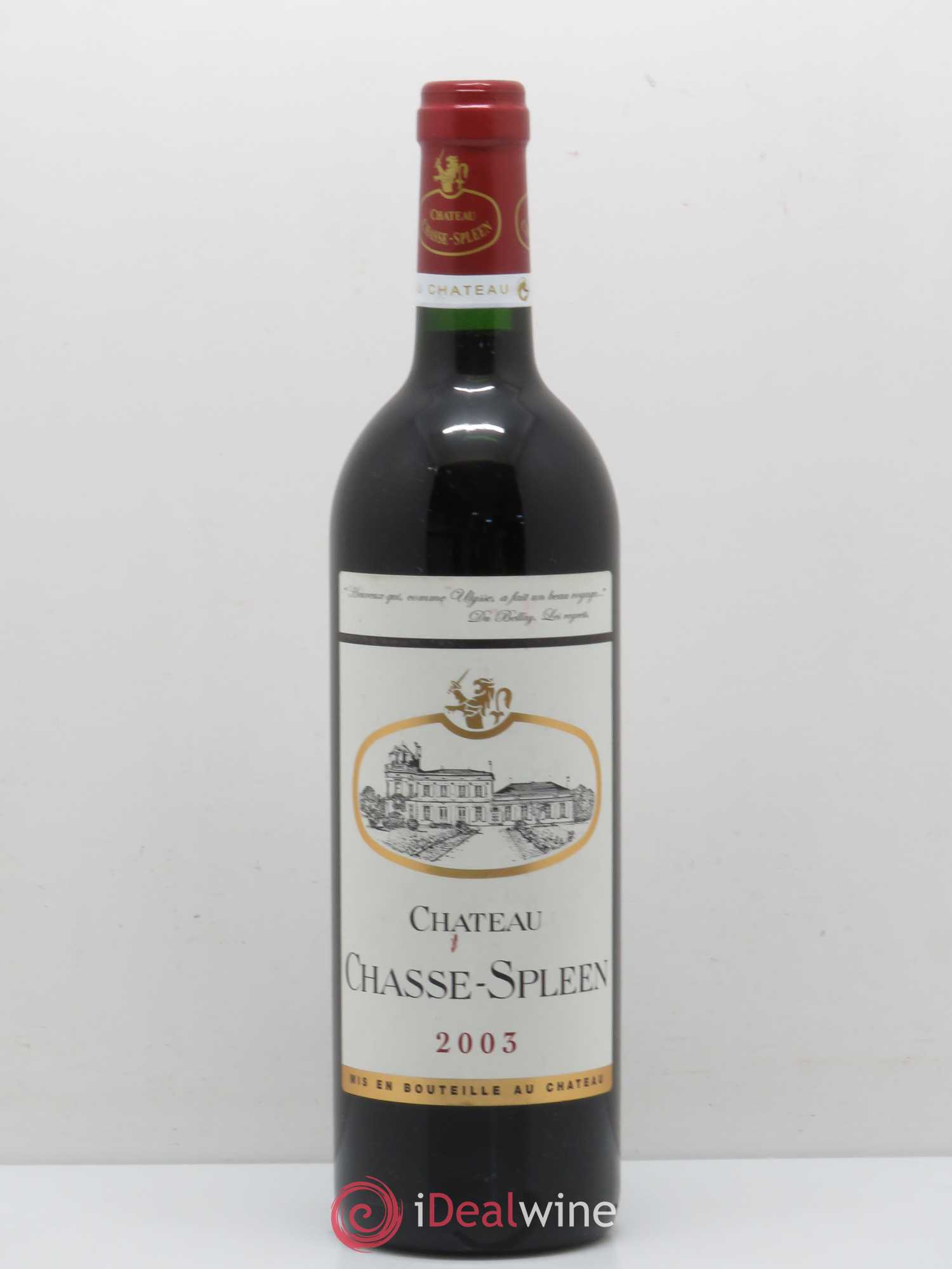 Château Chasse Spleen 2003 - Lot de 1 bouteille - 0