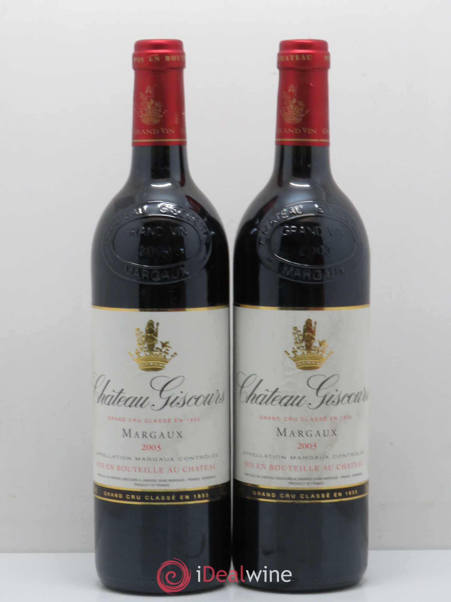 Château Giscours 3ème Grand Cru Classé 2003 - Lot de 2 bouteilles - 0