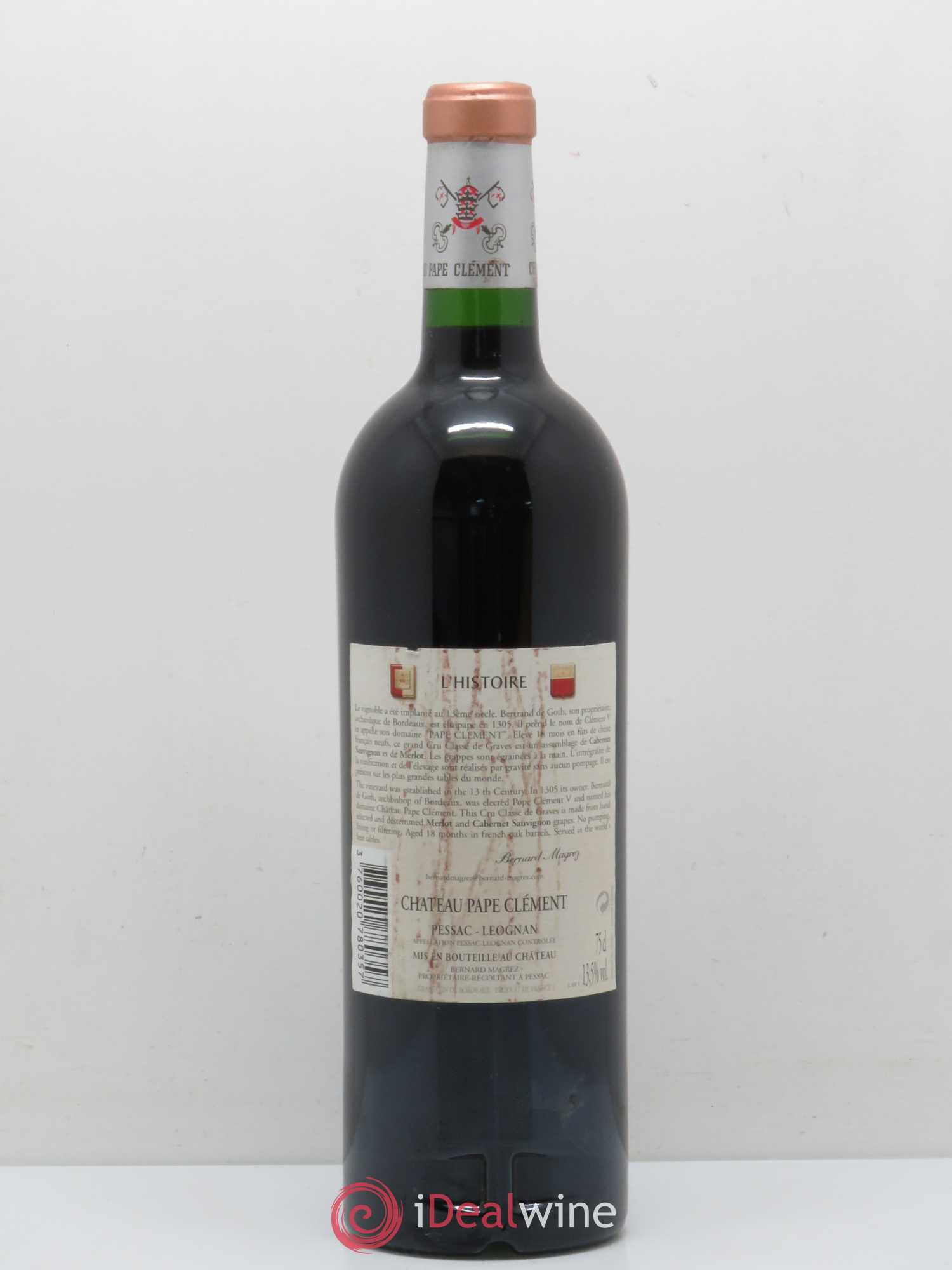 Château Pape Clément Cru Classé de Graves 2003 - Lot de 1 bouteille - 1