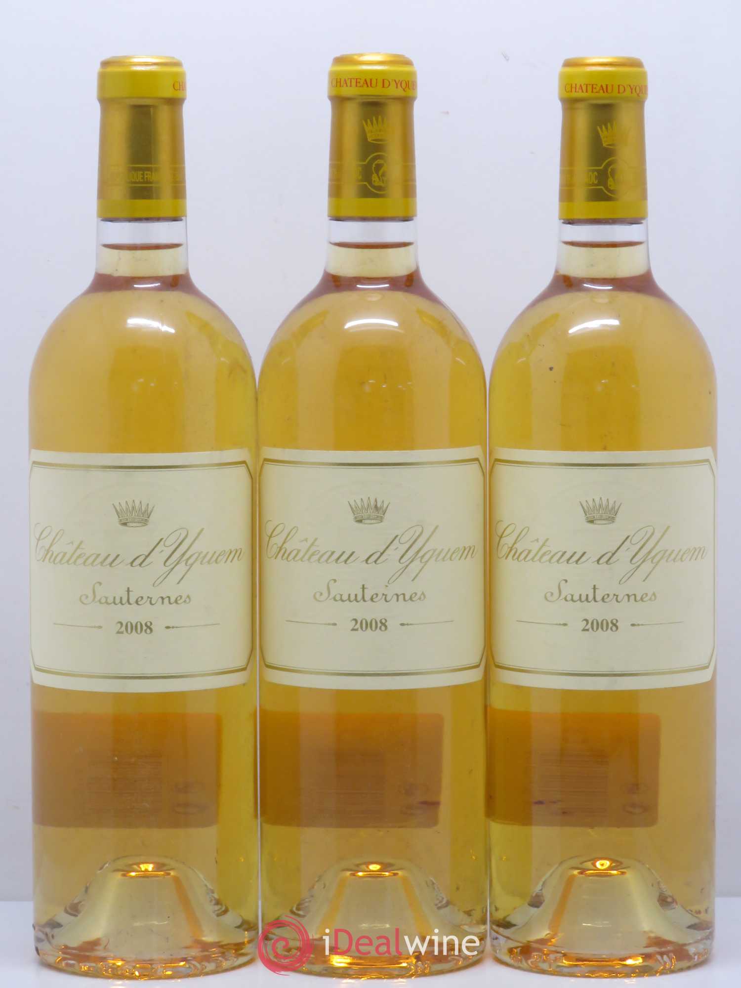 Château d' Yquem 1er Cru Classé Supérieur 2008 - Lotto di 3 bottiglie - 0