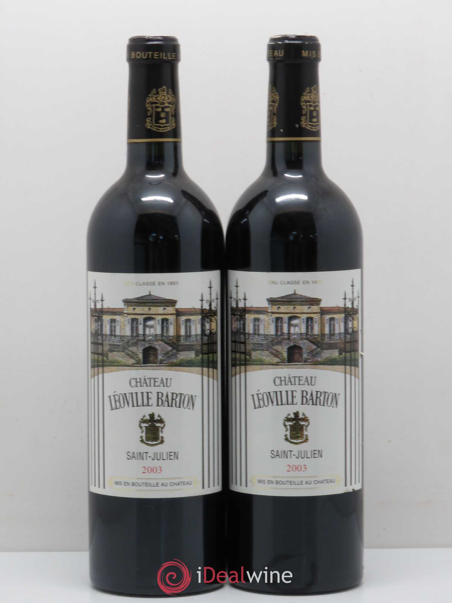 Château Léoville Barton 2ème Grand Cru Classé 2003 - Lot de 2 bouteilles - 0