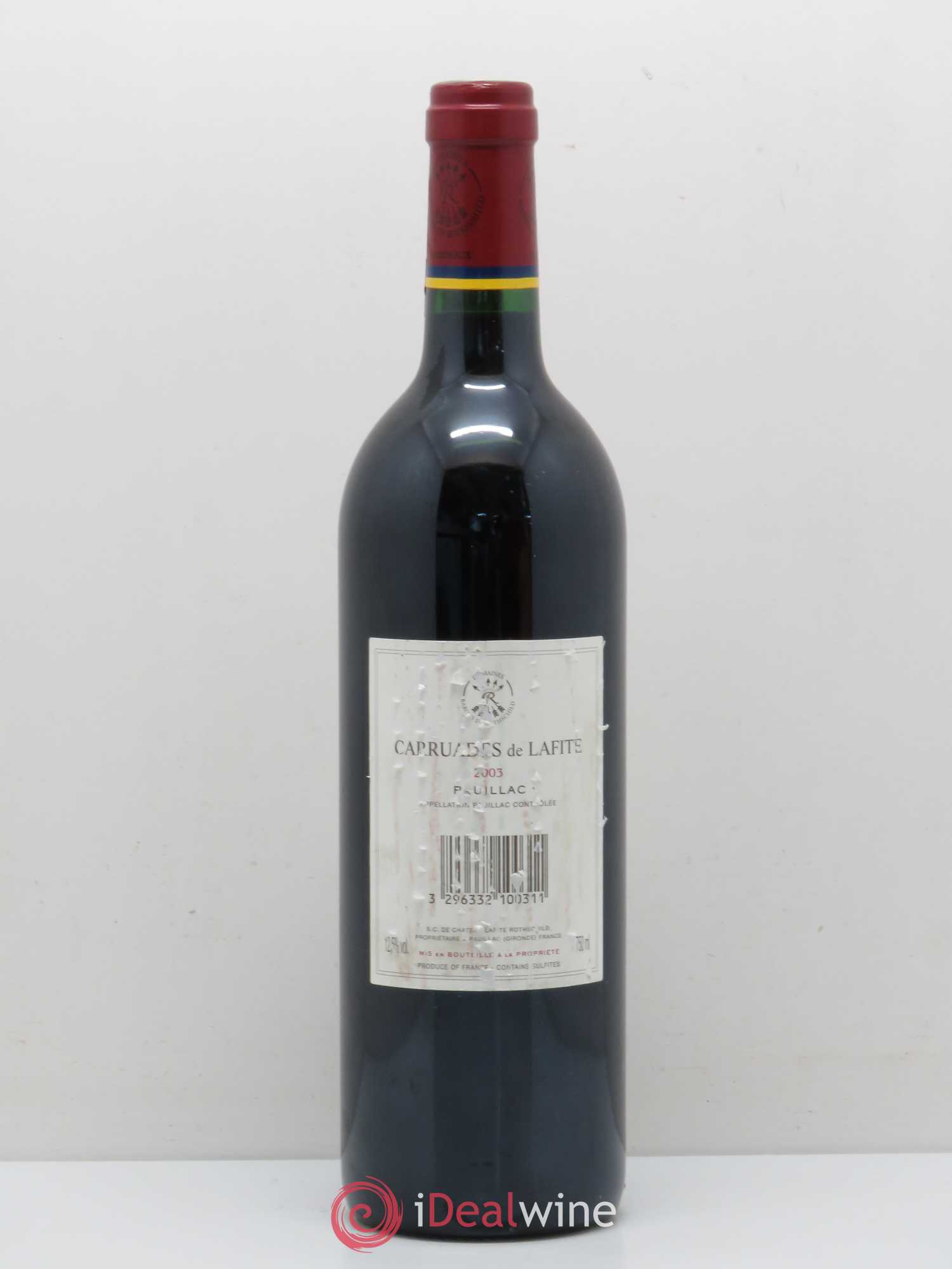 Carruades de Lafite Rothschild Second Vin 2003 - Lot de 1 bouteille - 1