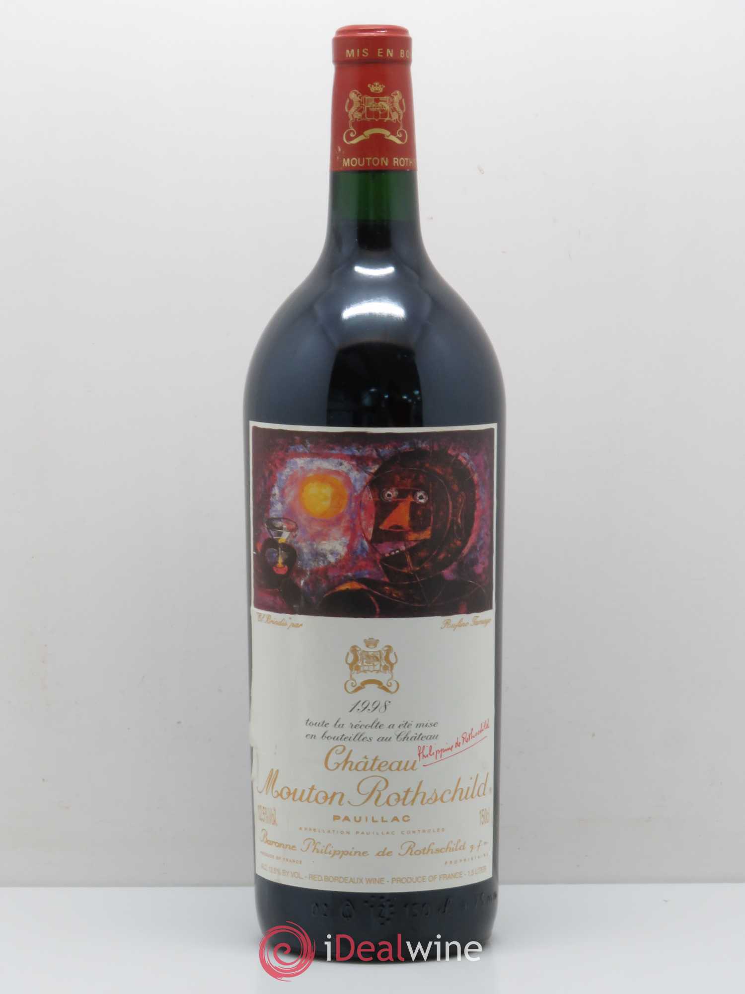 Château Mouton Rothschild 1er Grand Cru Classé 1998 - Lot de 1 magnum - 0