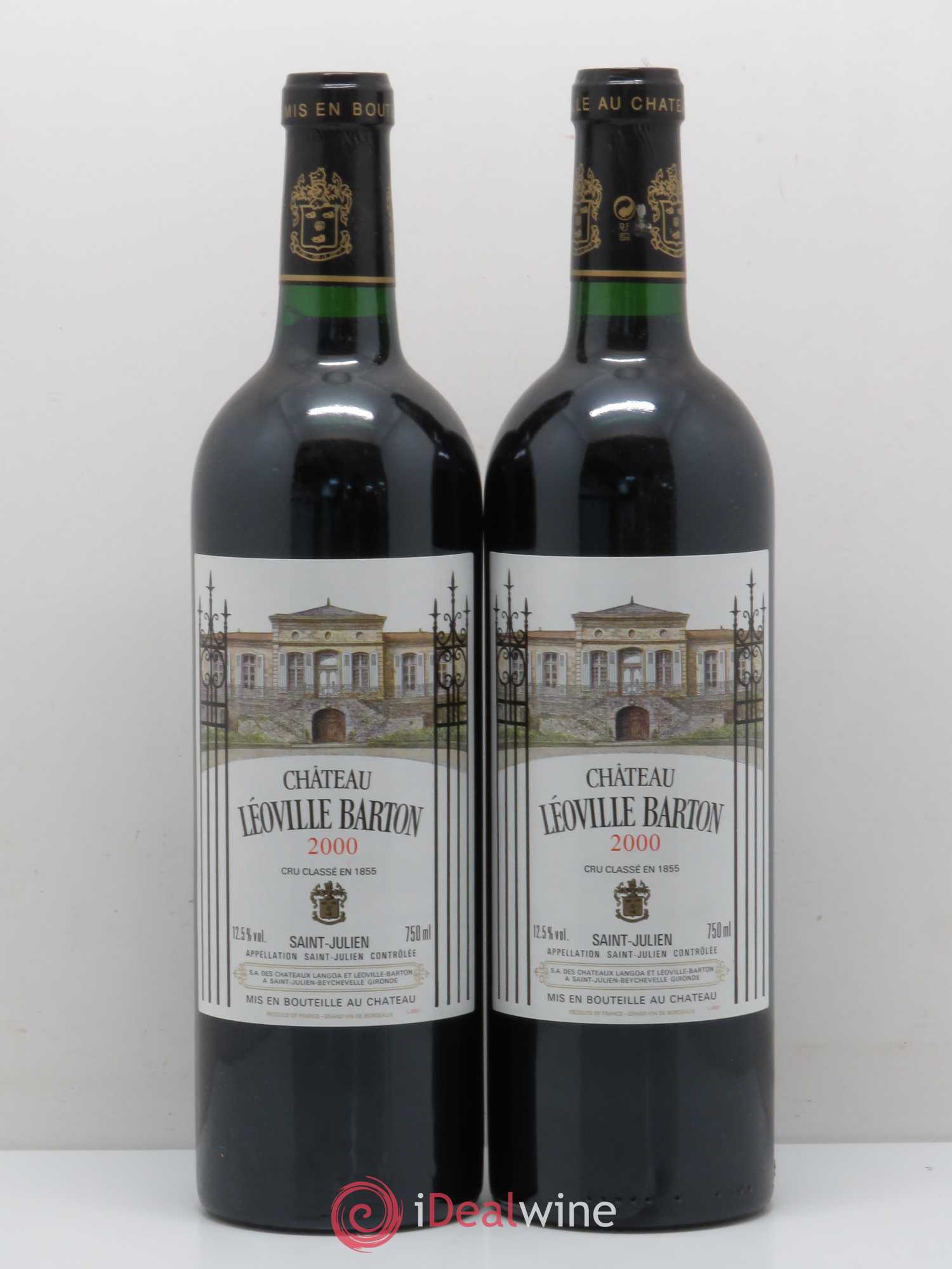 Château Léoville Barton 2ème Grand Cru Classé 2000 - Lot de 2 bouteilles - 0