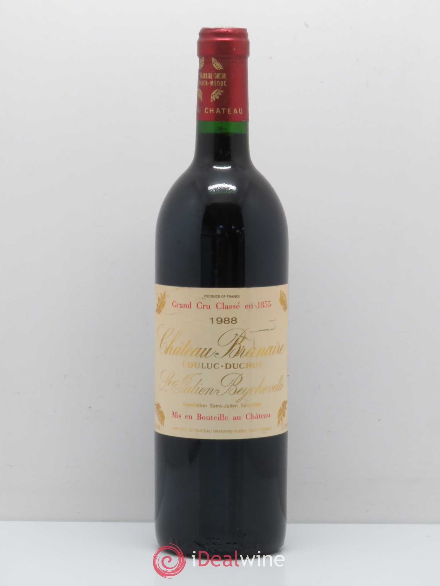 Château Branaire Ducru 4ème Grand Cru Classé 1988 - Lot de 1 bouteille - 0
