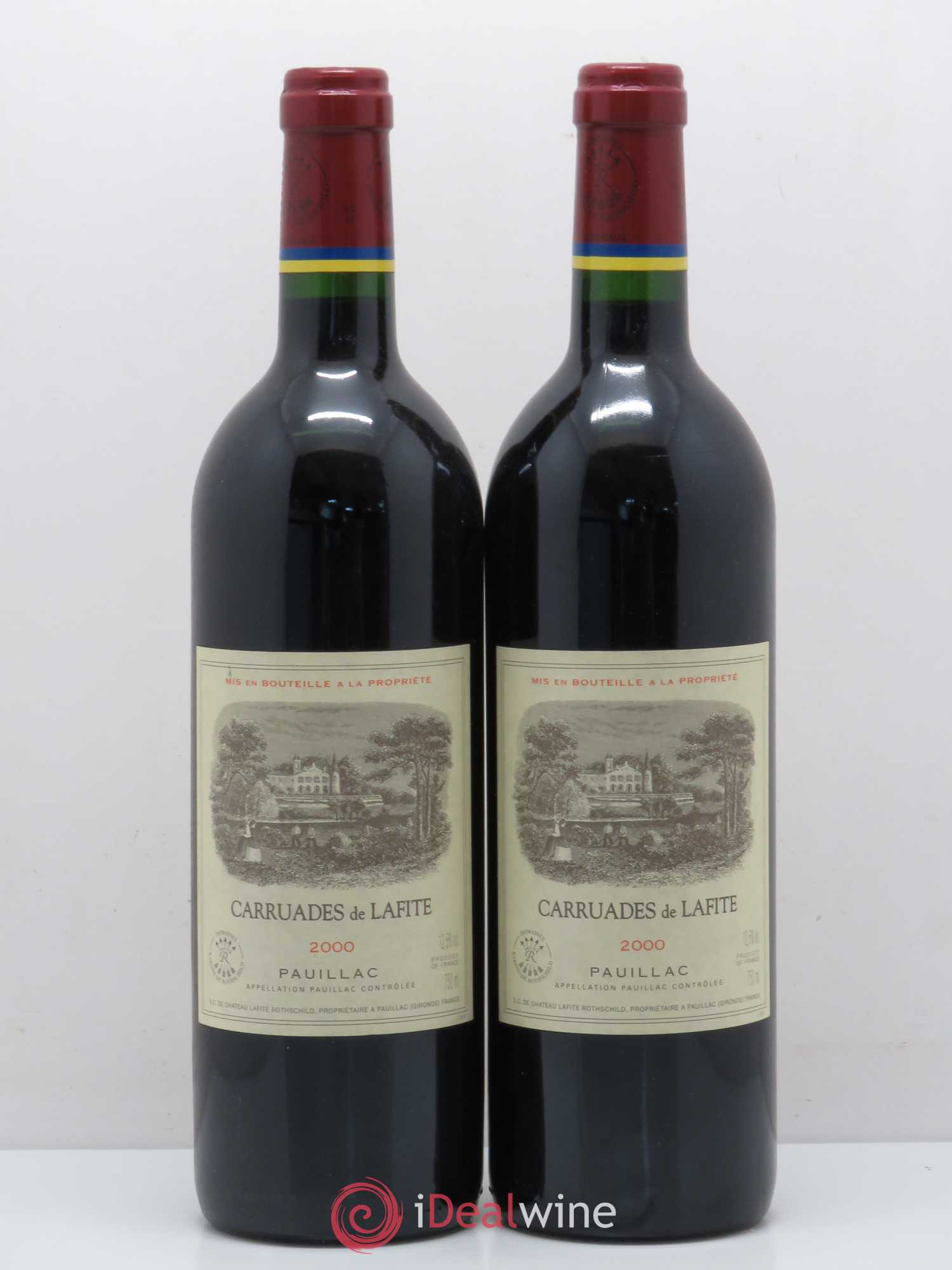 Carruades de Lafite Rothschild Second Vin 2000 - Lot de 2 bouteilles - 0