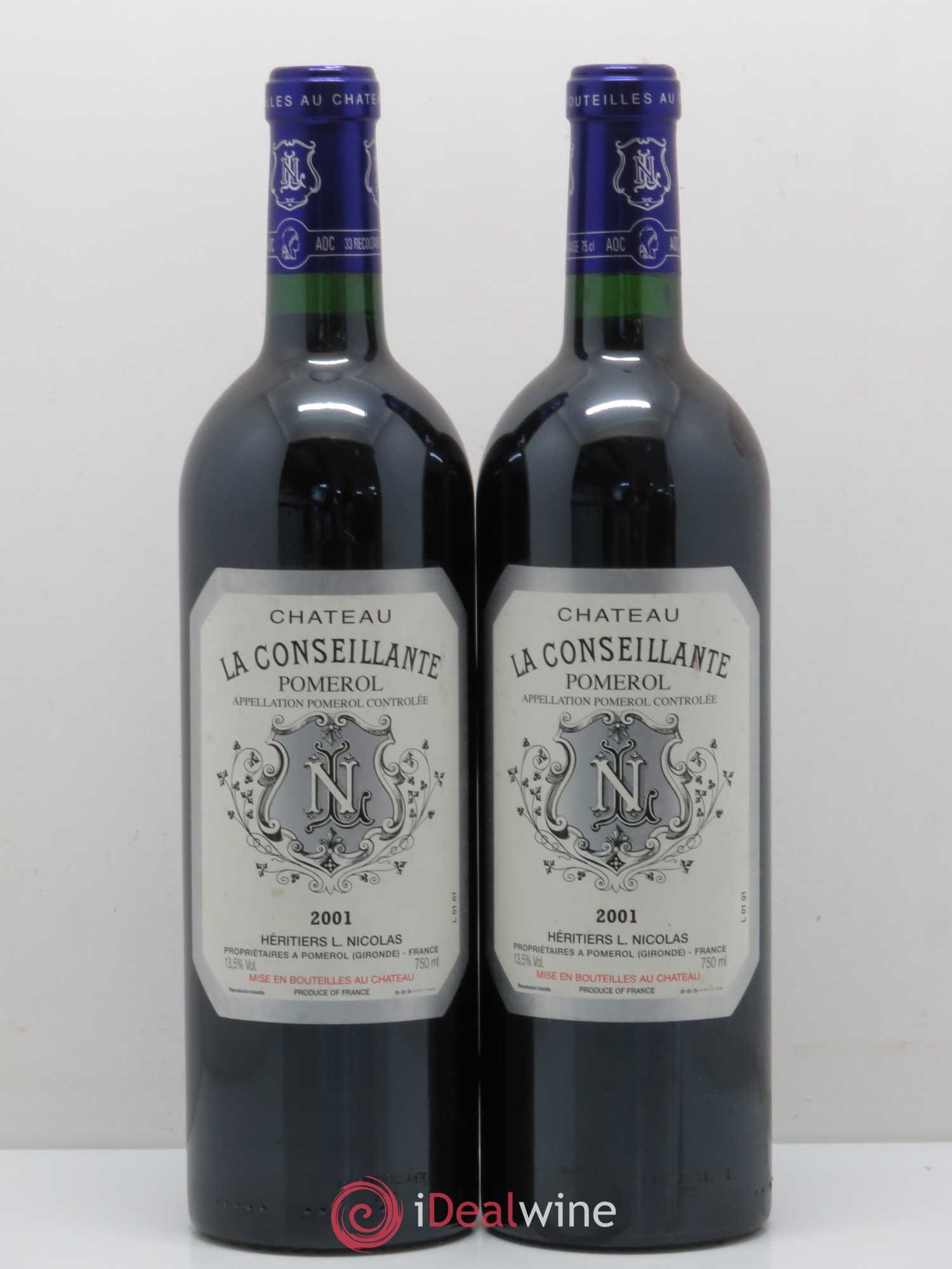 Château la Conseillante 2001 - Lot de 2 bouteilles - 0