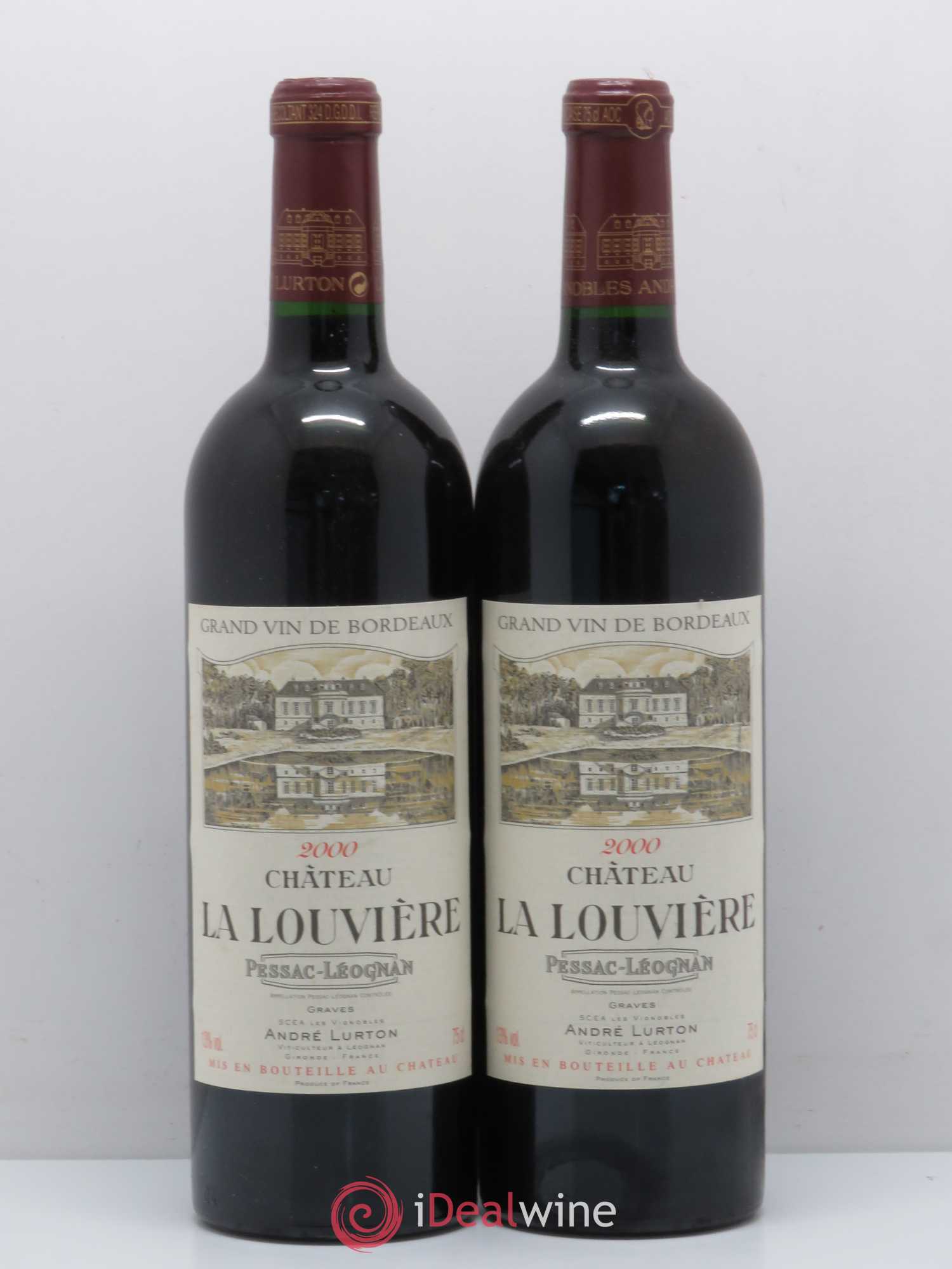 Château la Louvière 2000 - Lot de 2 bouteilles - 0