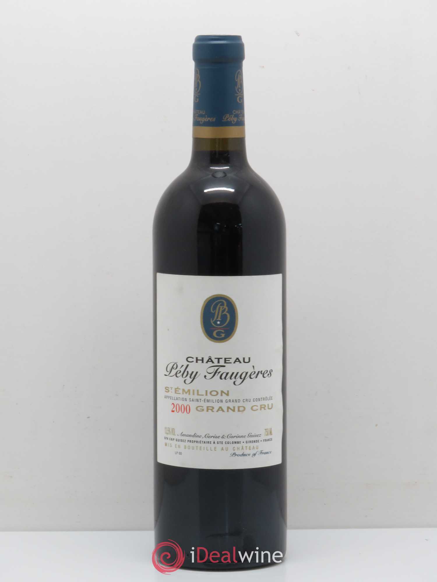Château Péby Faugères Grand Cru Classé 2000 - Lot de 1 bouteille - 0