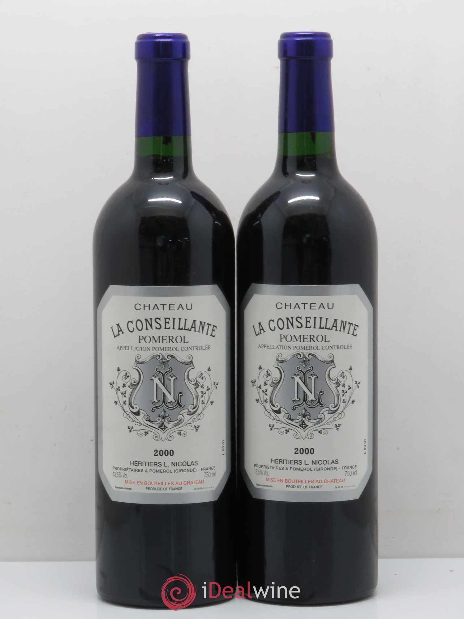 Château la Conseillante 2000 - Lot de 2 bouteilles - 0