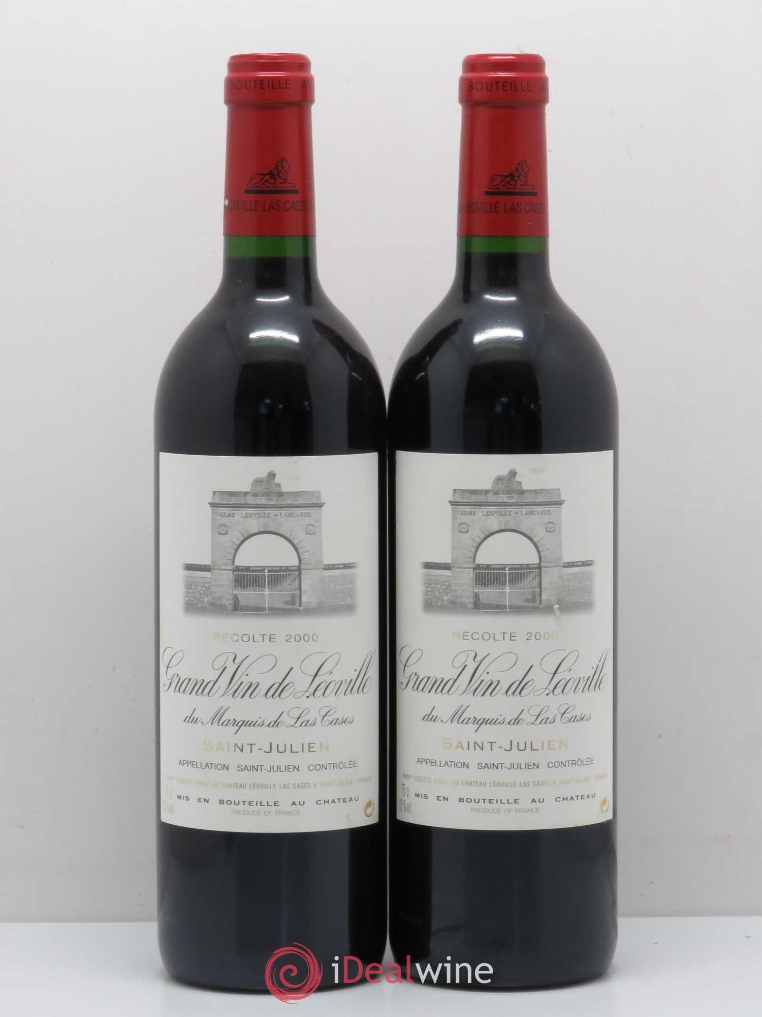 Château Léoville Las Cases 2ème Grand Cru Classé 2000 - Lot de 2 bouteilles - 0