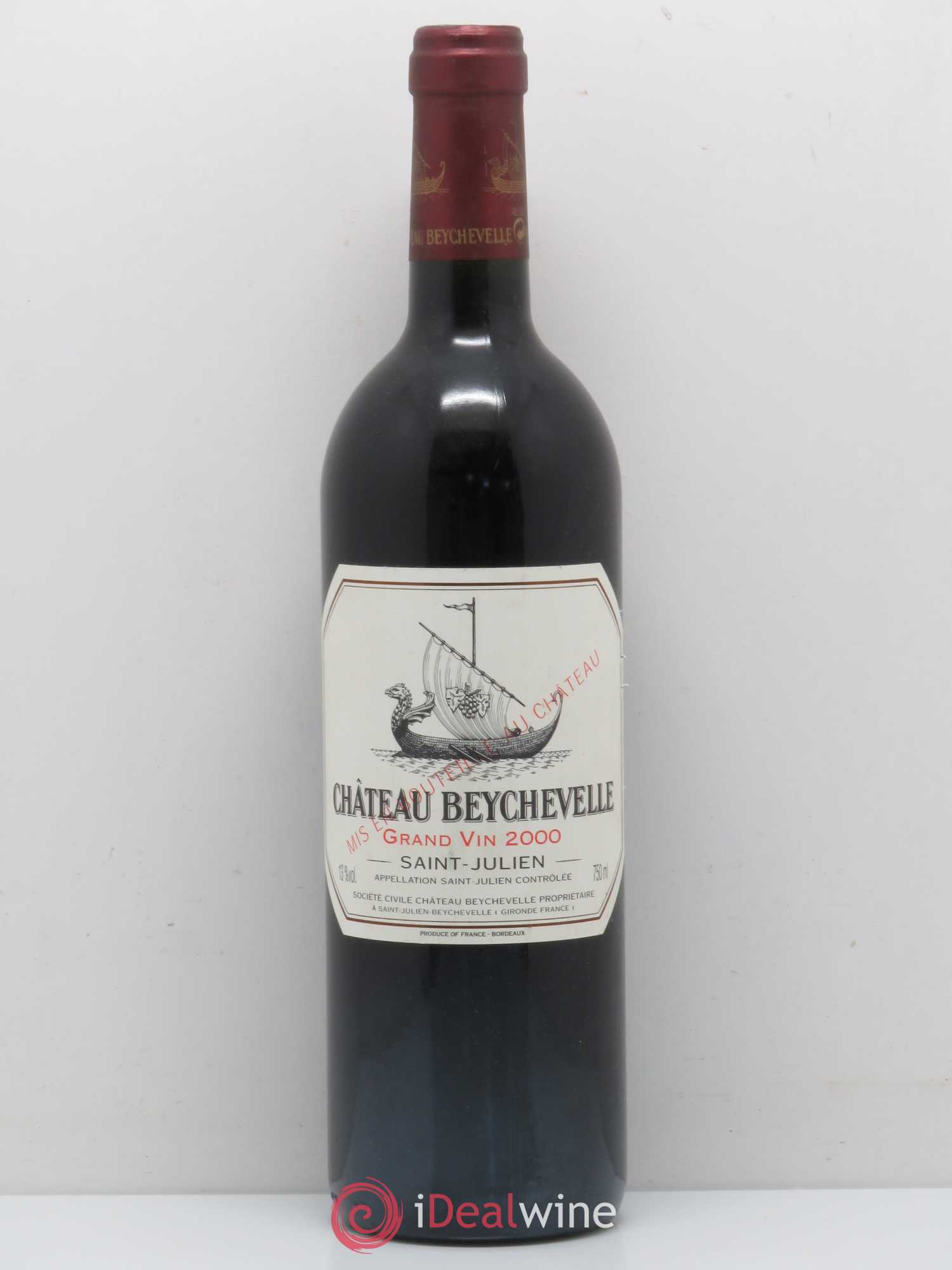 Château Beychevelle 4ème Grand Cru Classé 2000 - Lot de 1 bouteille - 0