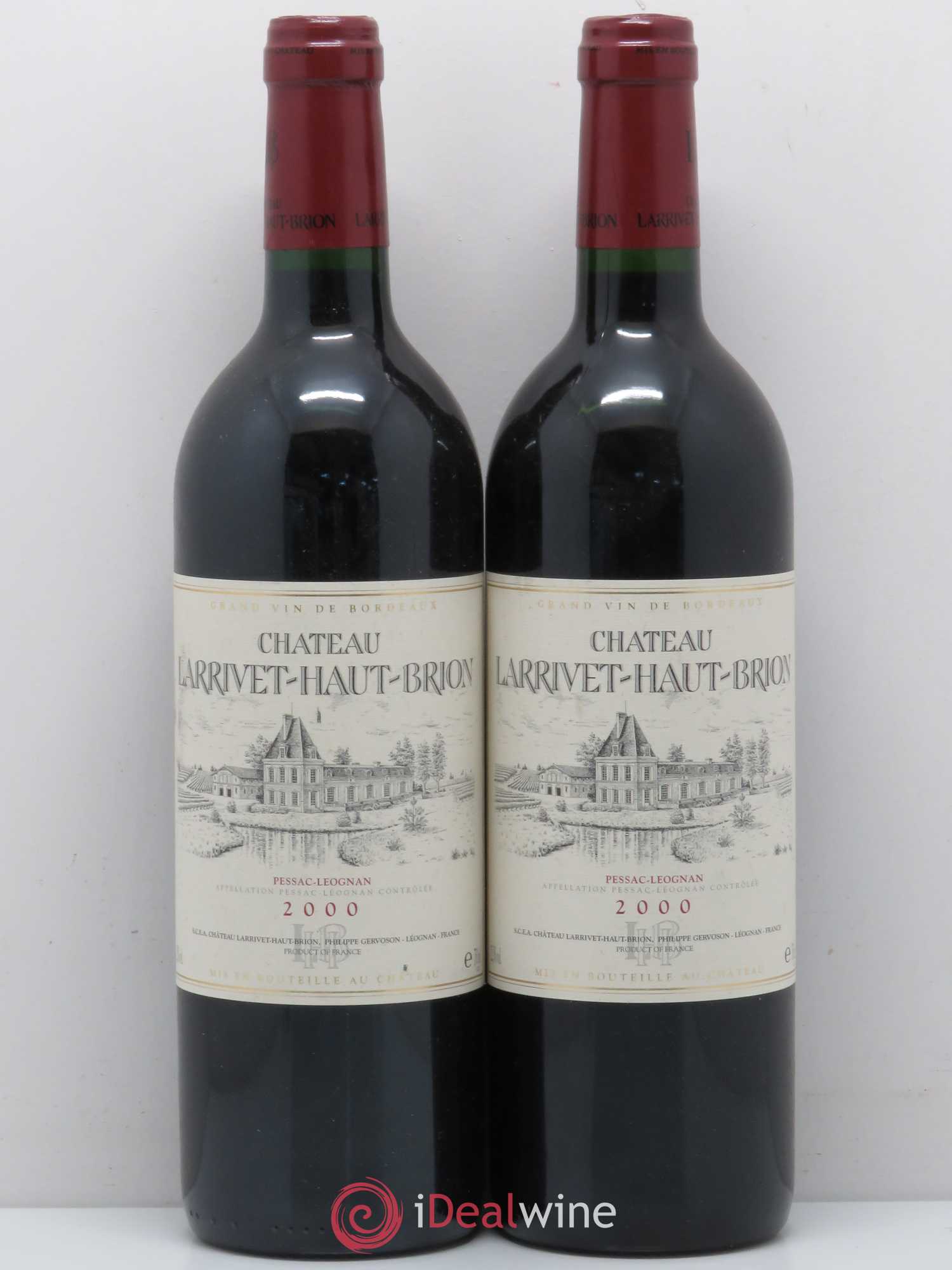 Château Larrivet Haut-Brion 2000 - Lot de 2 bouteilles - 0