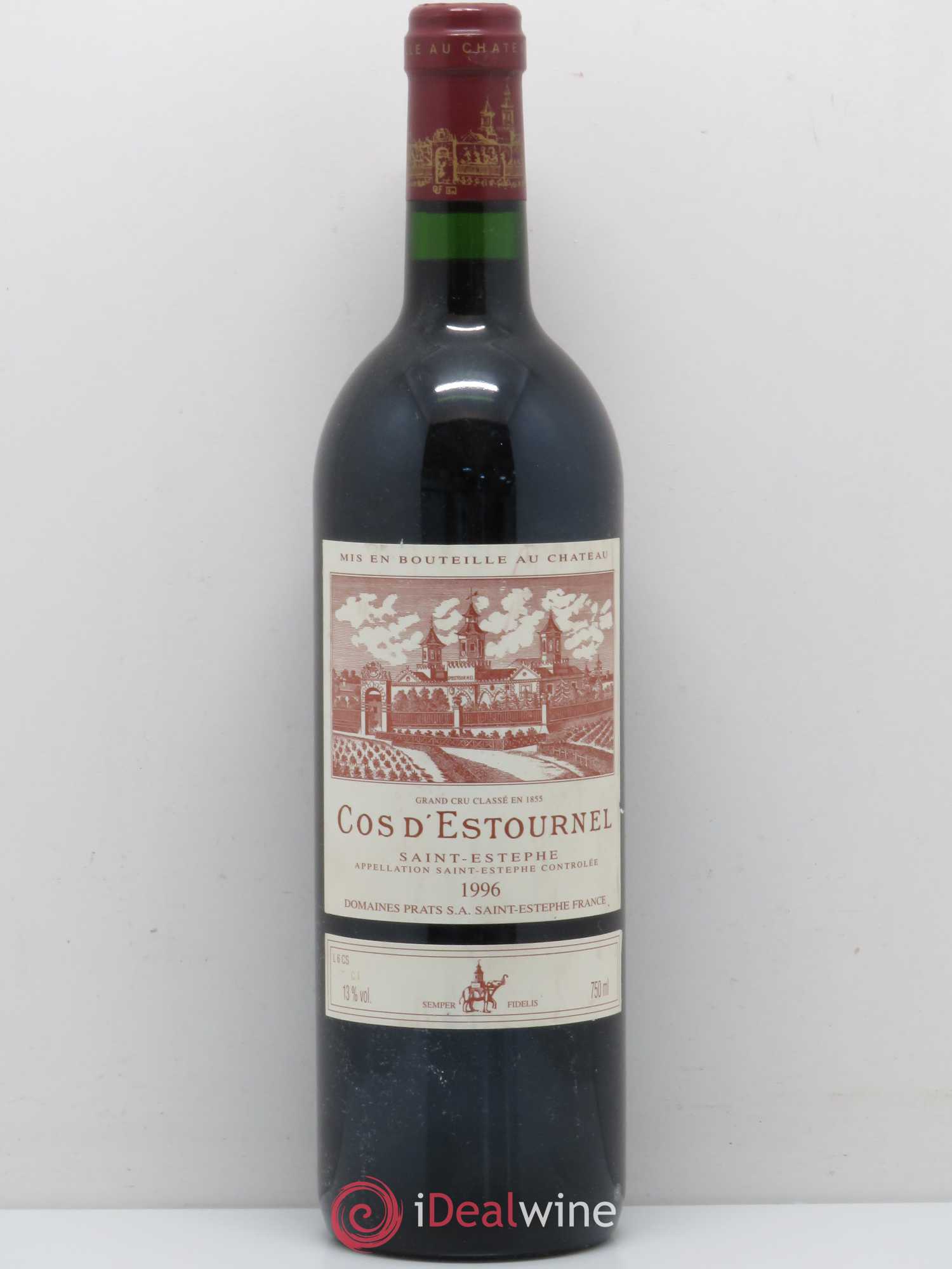 Cos d'Estournel 2ème Grand Cru Classé 1996 - Lot de 1 bouteille - 0