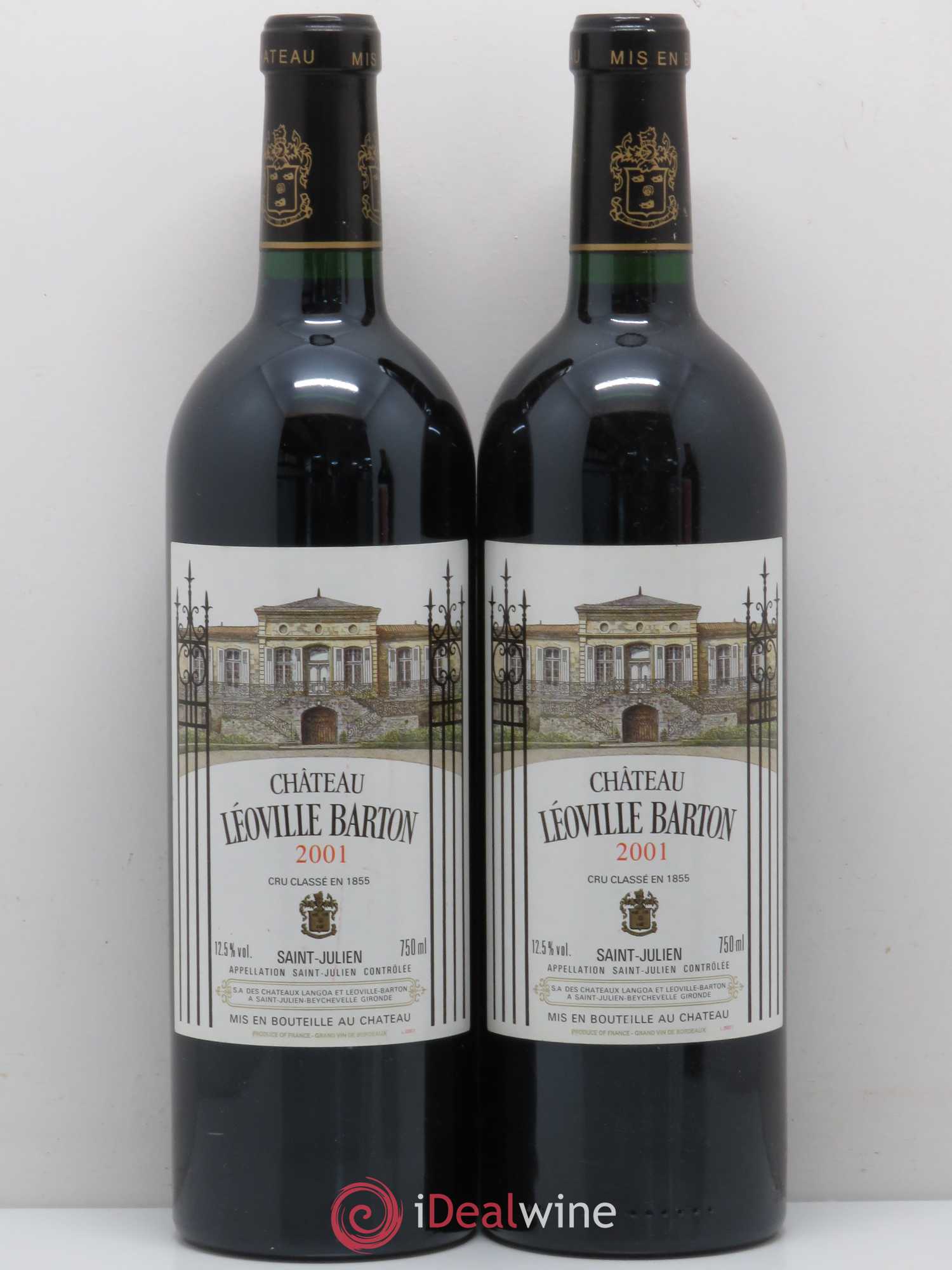 Château Léoville Barton 2ème Grand Cru Classé 2001 - Lot de 5 bouteilles - 2