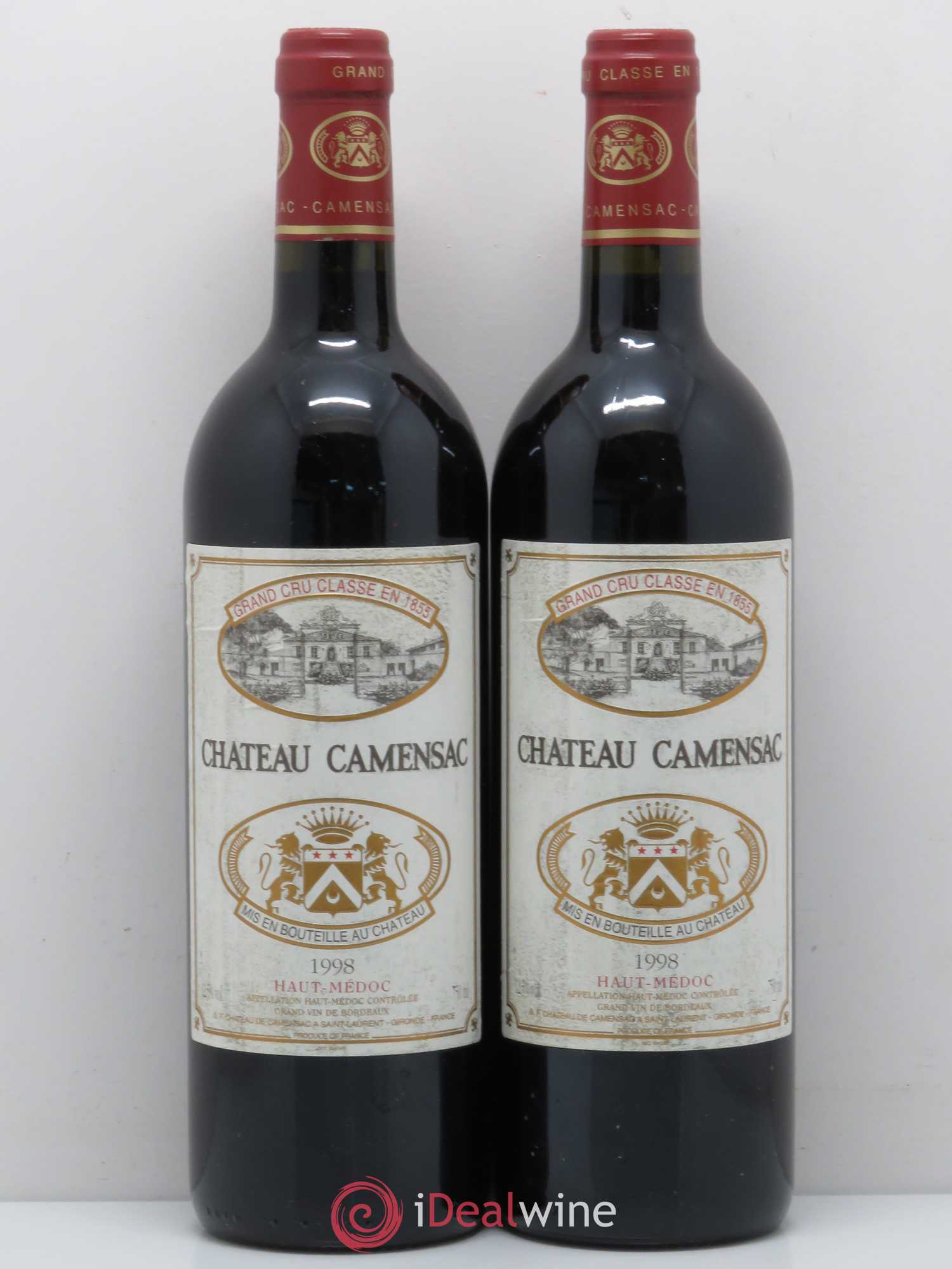 Château Camensac 5ème Grand Cru Classé (sans prix de réserve) 1998 - Lot de 2 bouteilles - 0