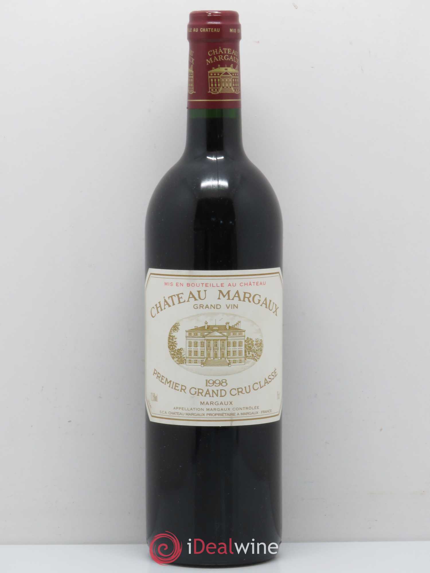 Château Margaux 1er Grand Cru Classé 1998 - Lot de 1 bouteille - 0