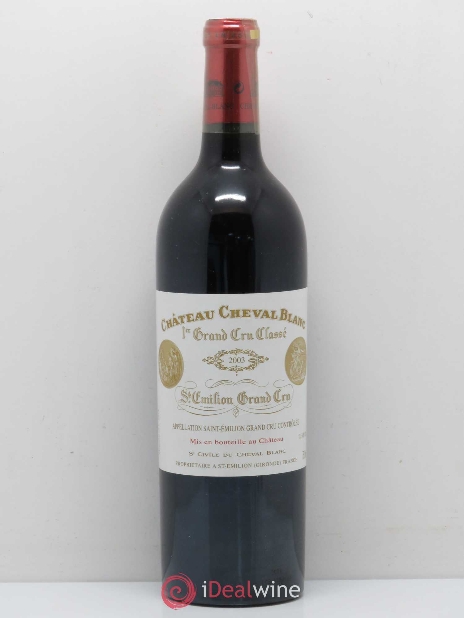 Château Cheval Blanc 1er Grand Cru Classé A 2003 - Lot de 1 bouteille - 0