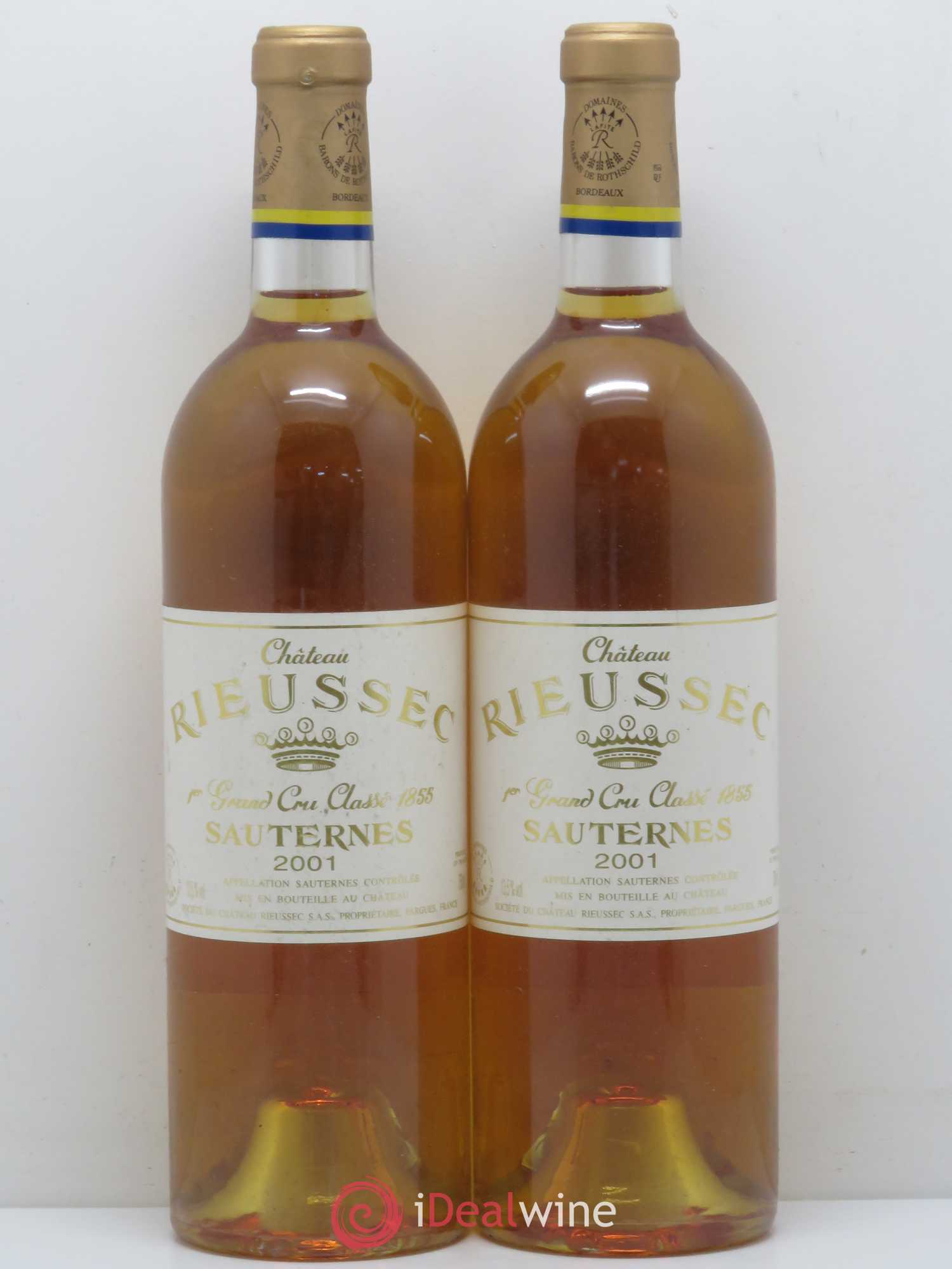 Château Rieussec 1er Grand Cru Classé 2001 - Lotto di 5 bottiglie - 2
