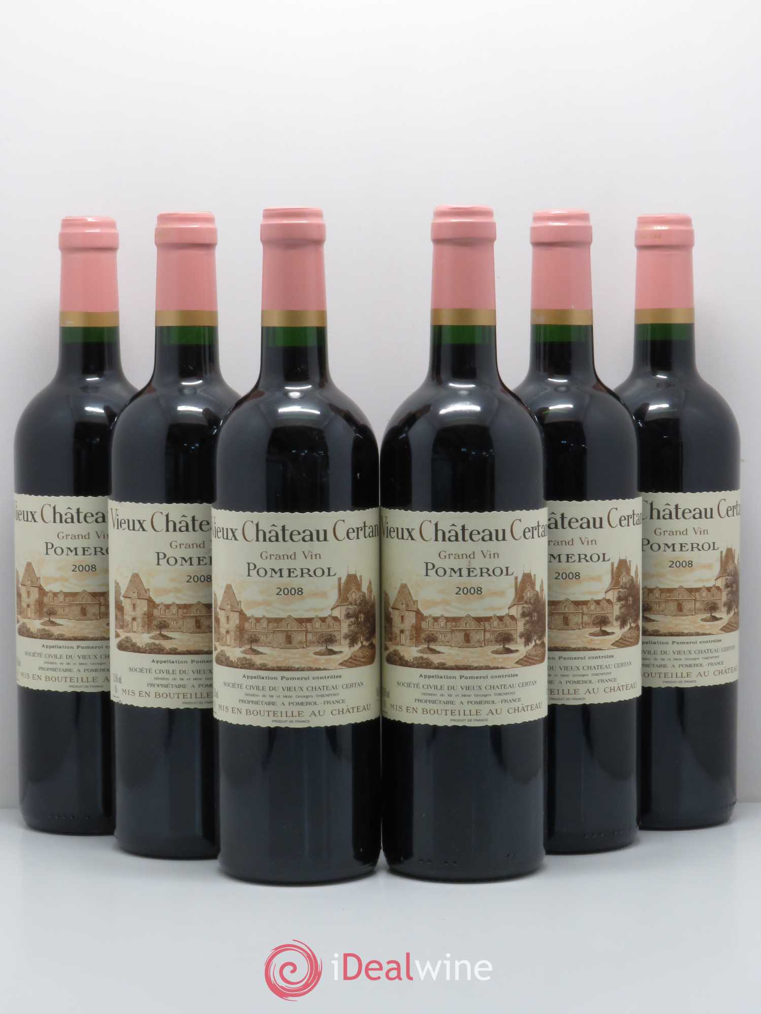 Vieux Château Certan 2008 - Lot de 6 bouteilles - 0