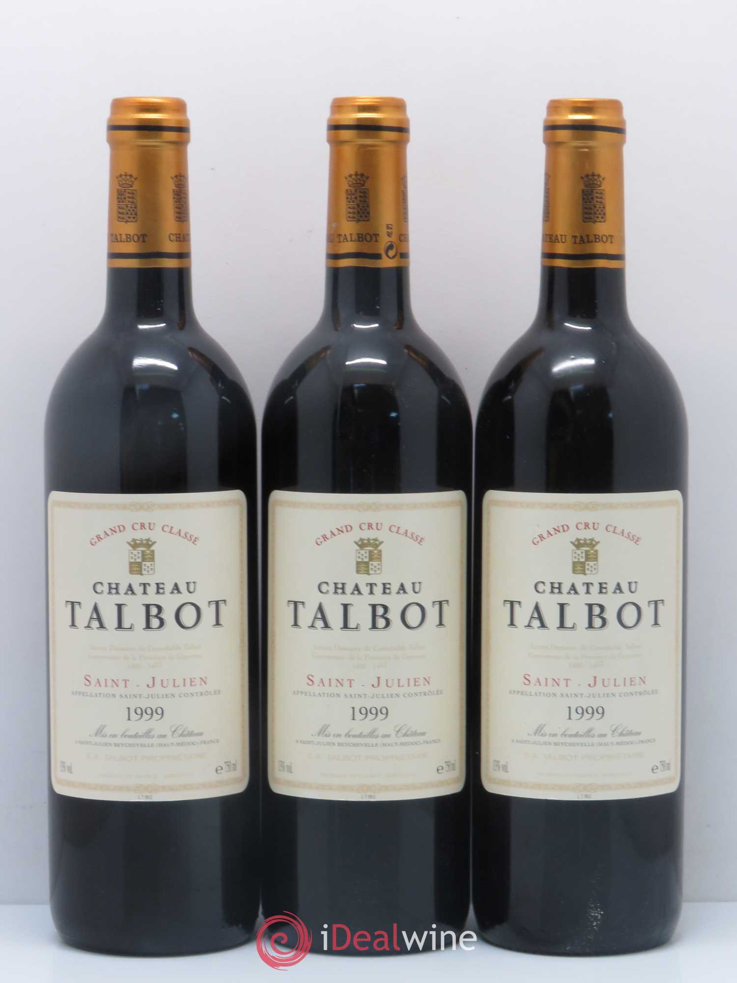 Château Talbot 4ème Grand Cru Classé 1999 - Lot de 6 bouteilles - 2