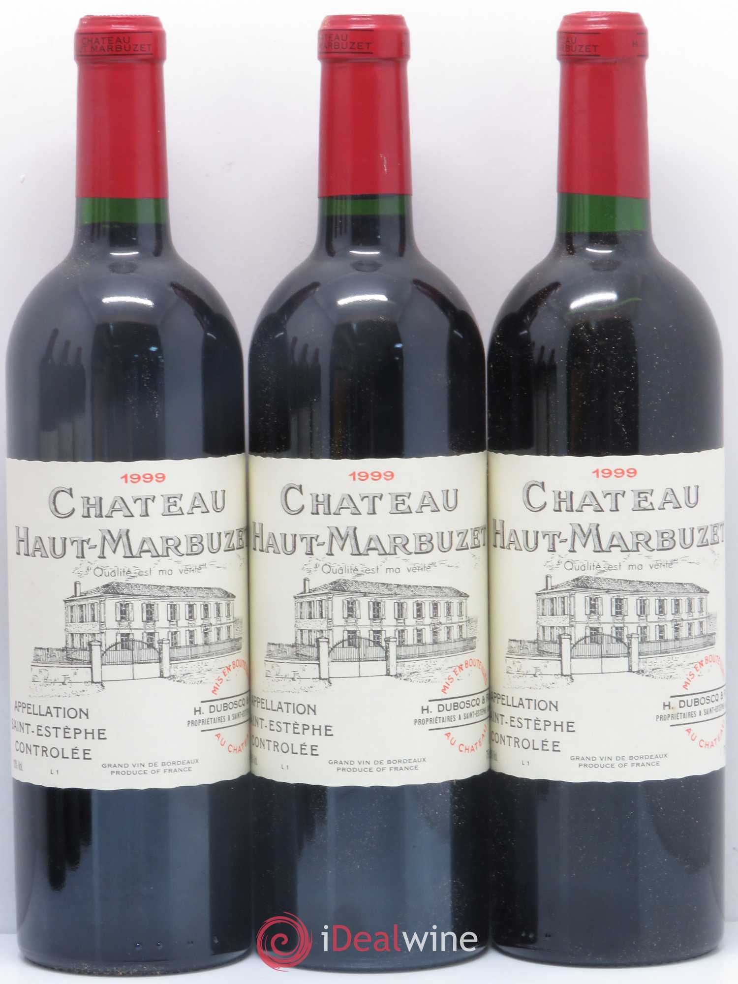 Château Haut Marbuzet 1999 - Lot de 6 bouteilles - 1