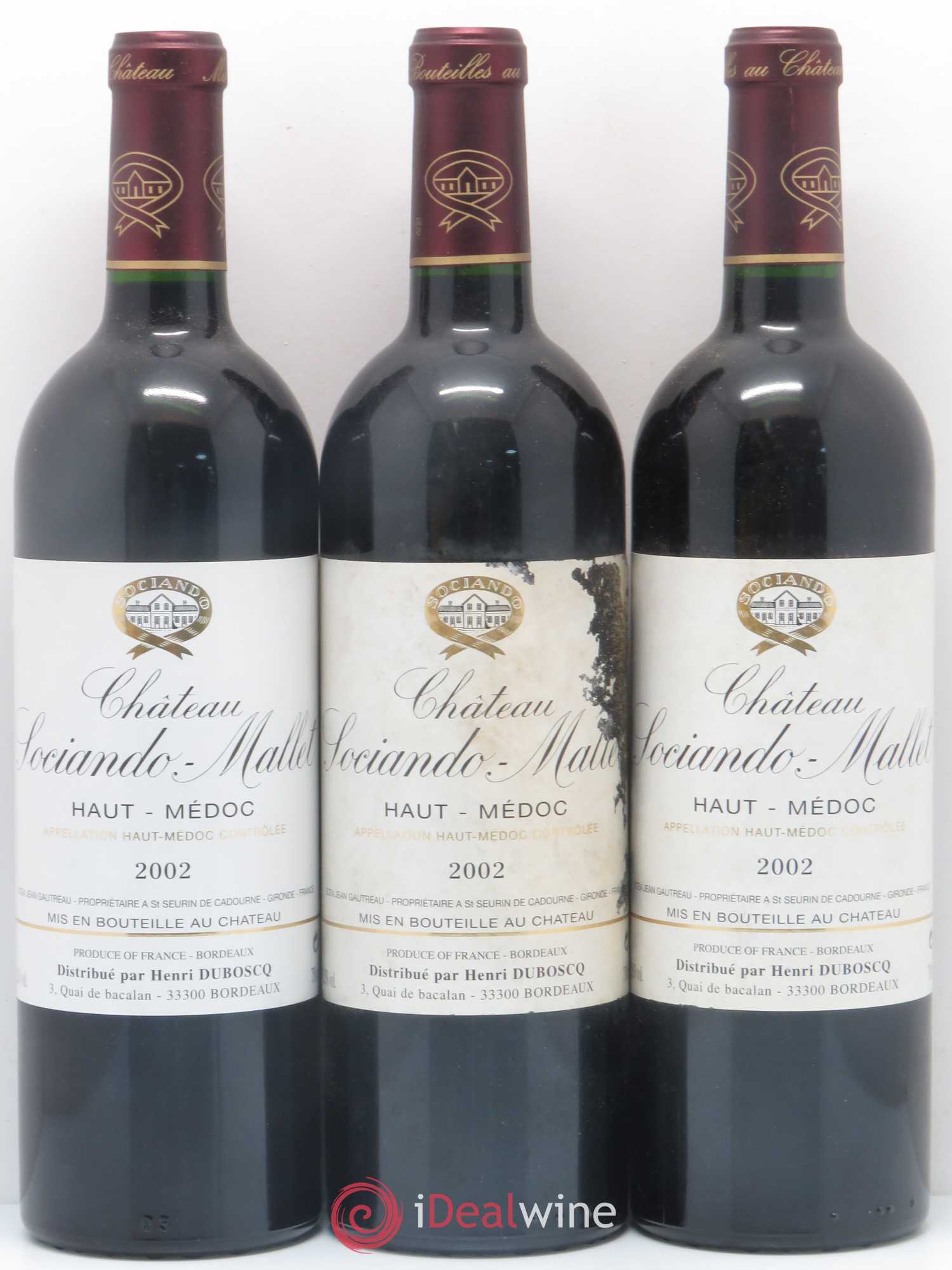 Château Sociando Mallet 2002 - Lot de 12 bouteilles - 3