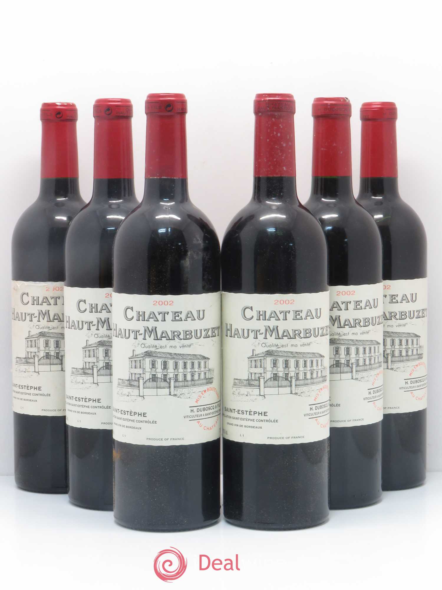 Château Haut Marbuzet 2002 - Lot de 6 bouteilles - 0