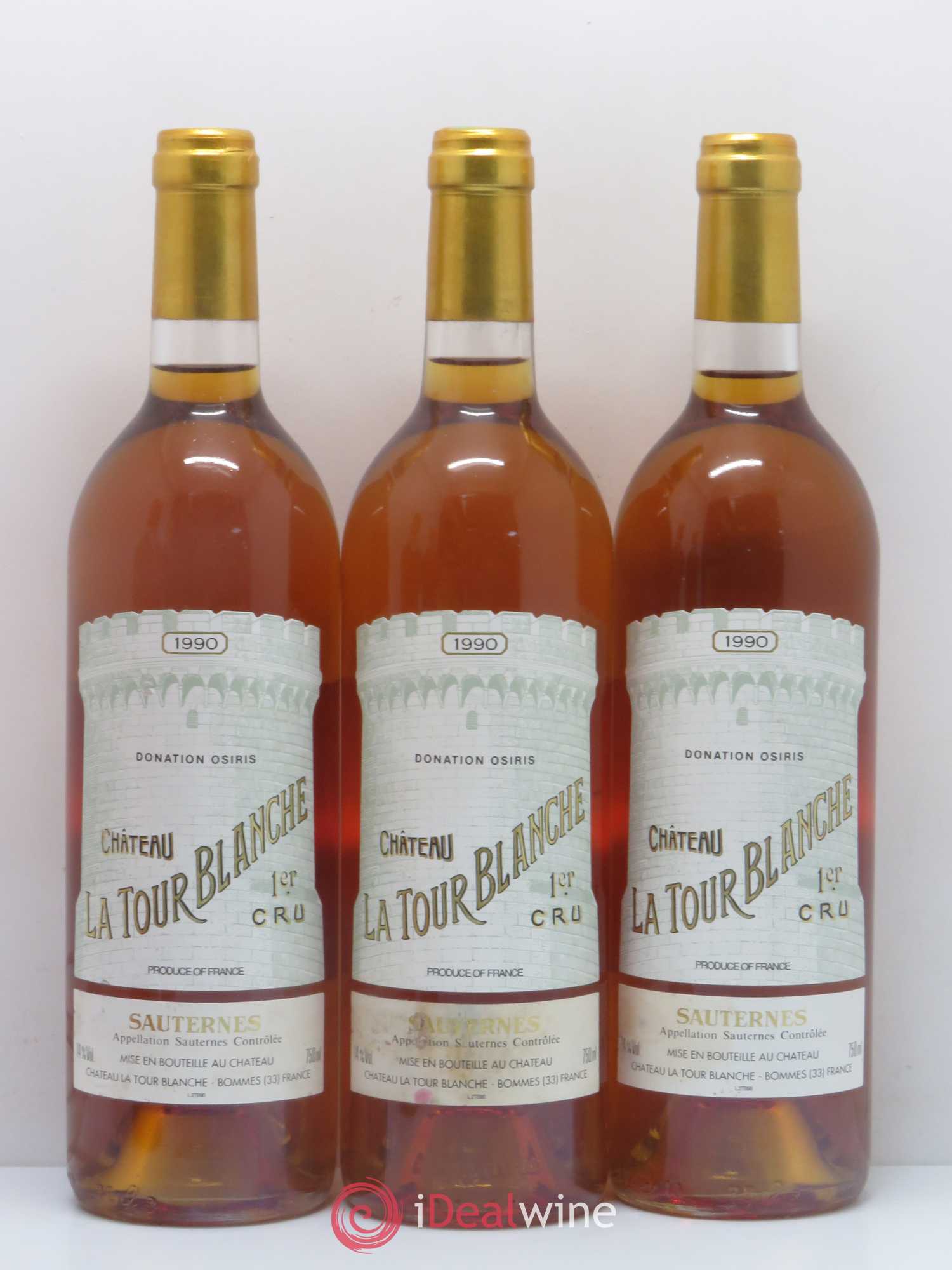 Château la Tour Blanche 1er Grand Cru Classé 1990 - Lotto di 5 bottiglie - 1