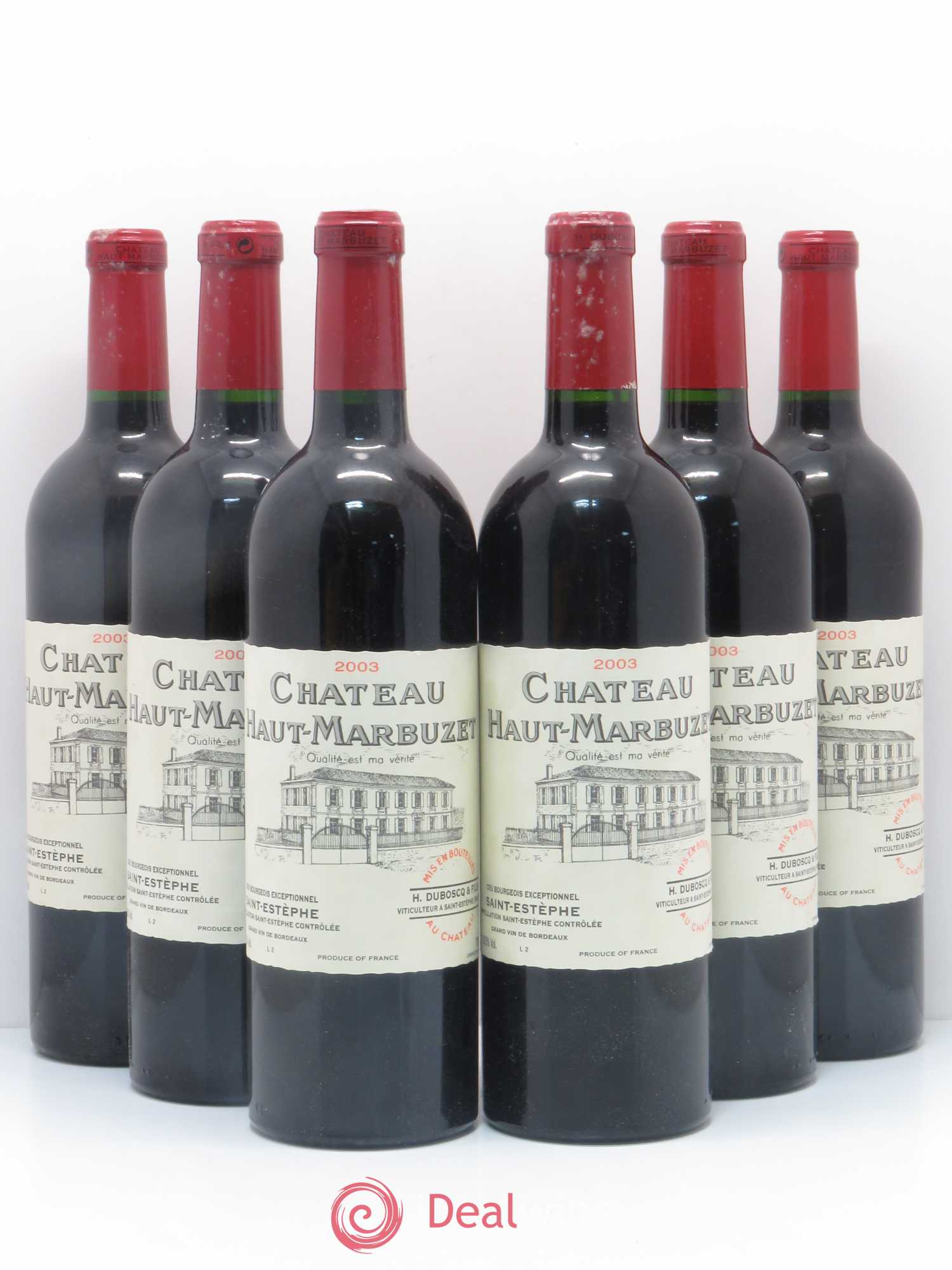 Château Haut Marbuzet 2003 - Lot de 6 bouteilles - 0